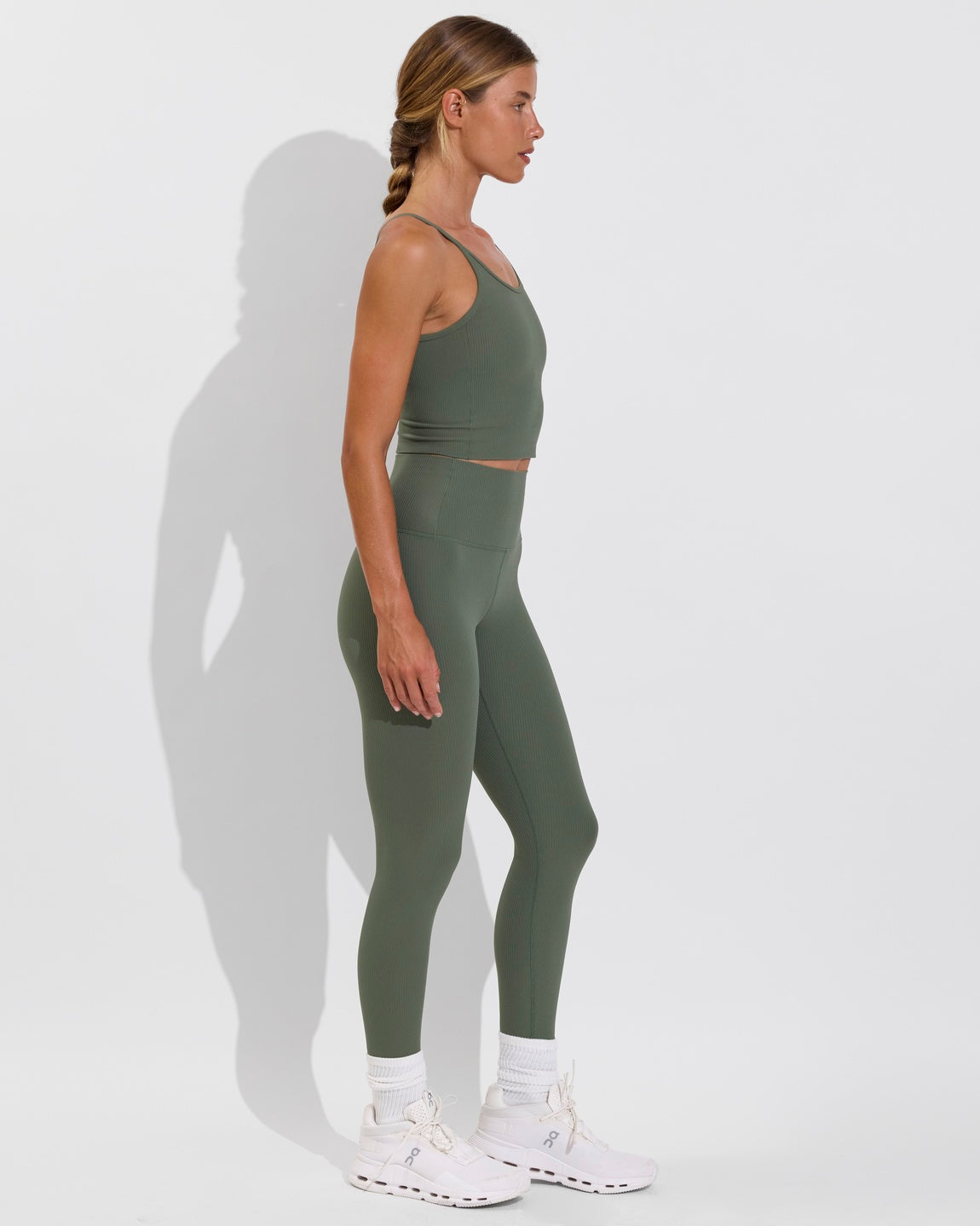 Barre Tank *Rib - Agave