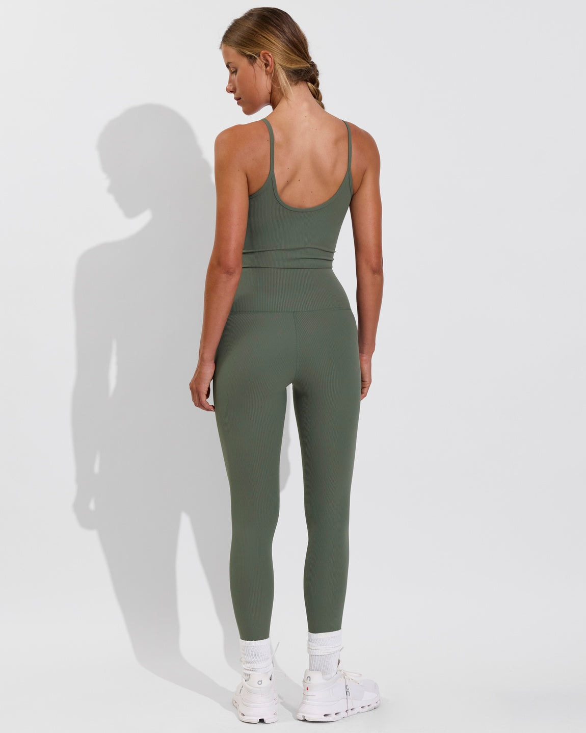 Barre Tank *Rib - Agave