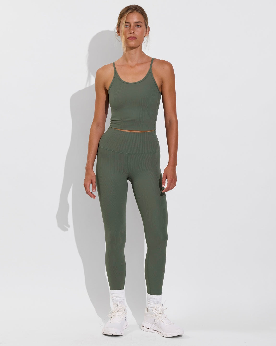 Barre Tank *Rib - Agave
