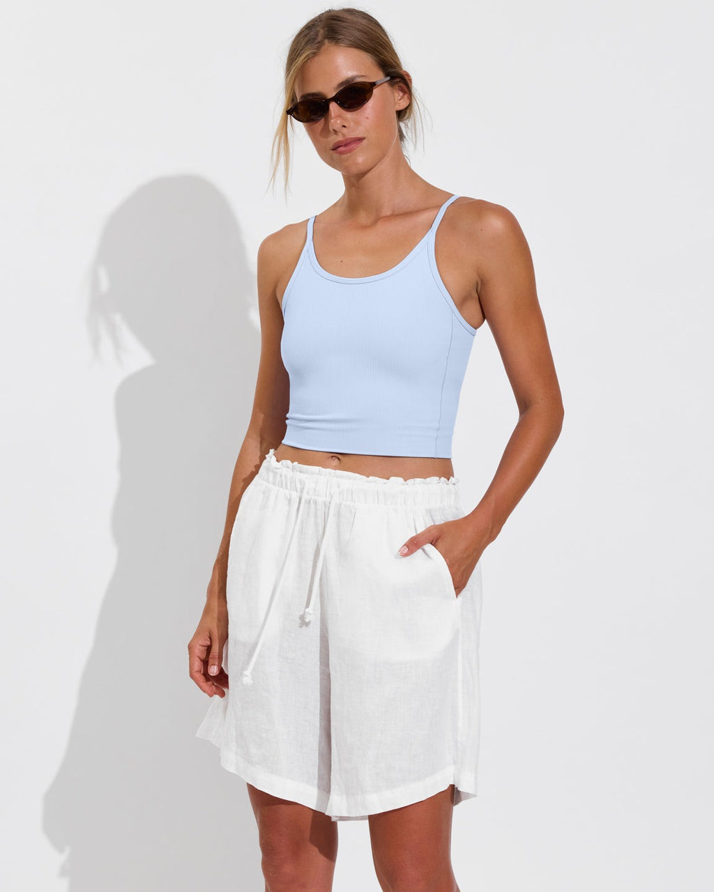 Barre Tank *Rib - Blue Skies