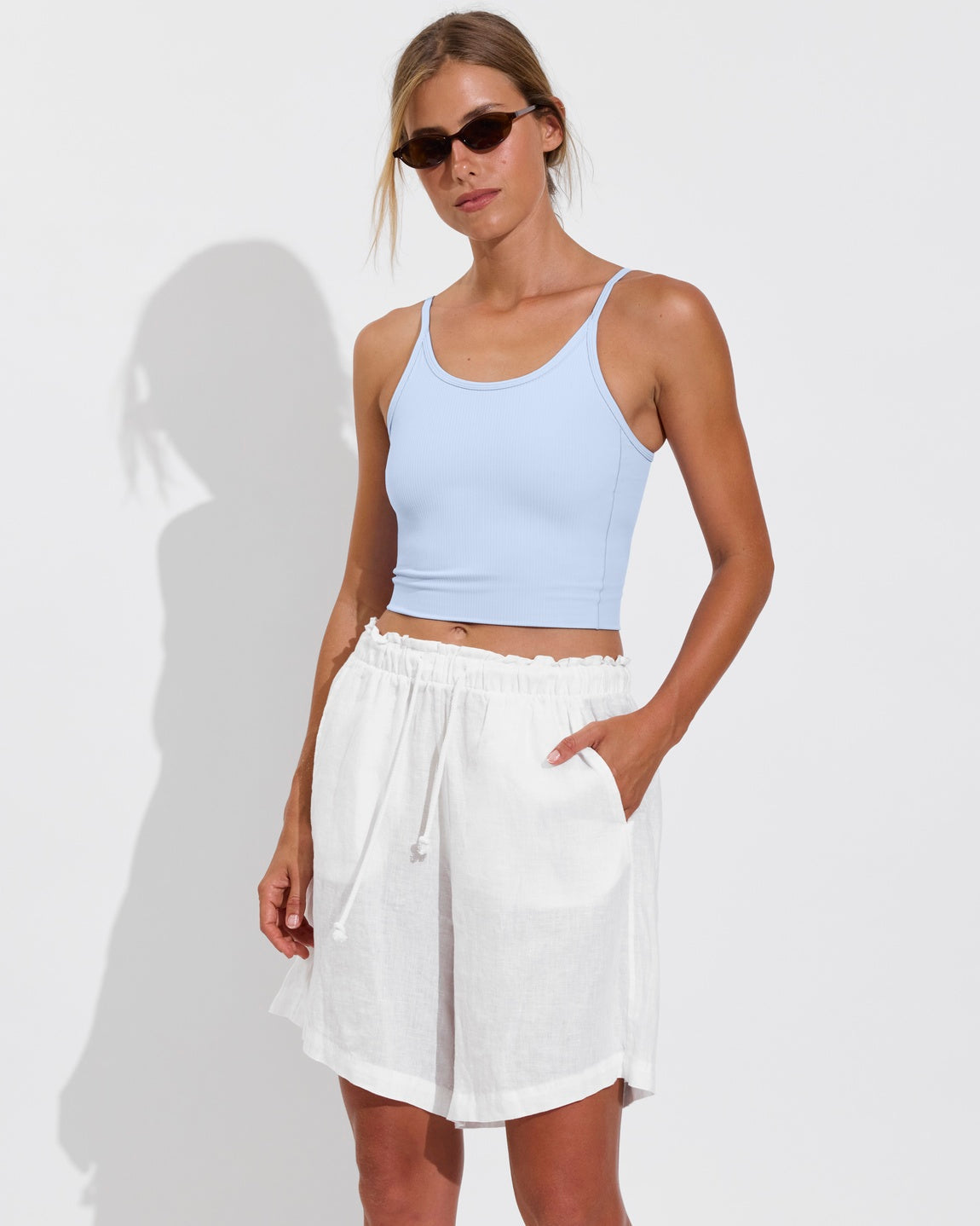 Barre Tank *Rib - Blue Skies