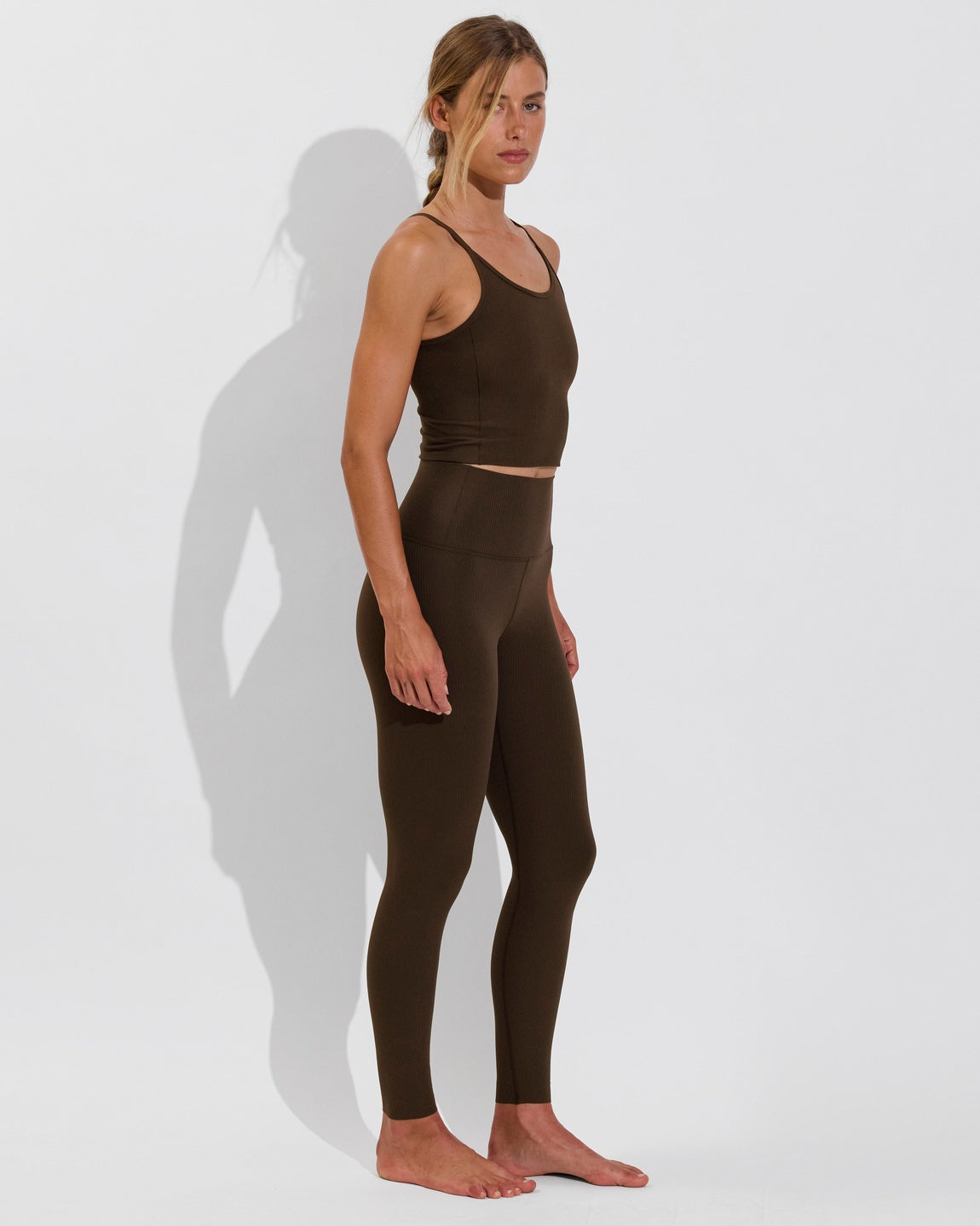 Barre Tank *Rib - Cold Brew