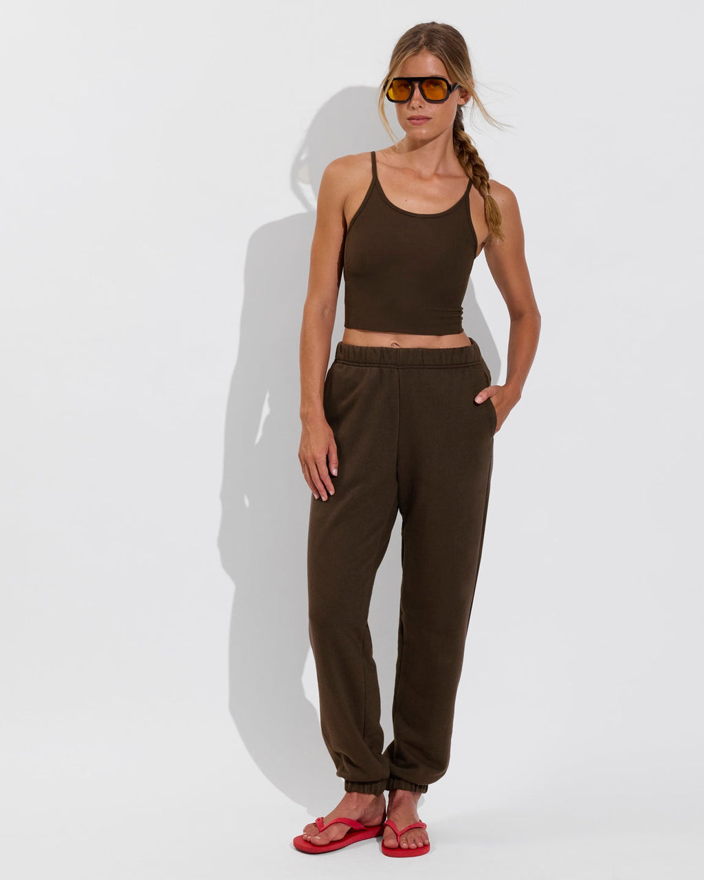 Barre Tank *Rib - Cold Brew