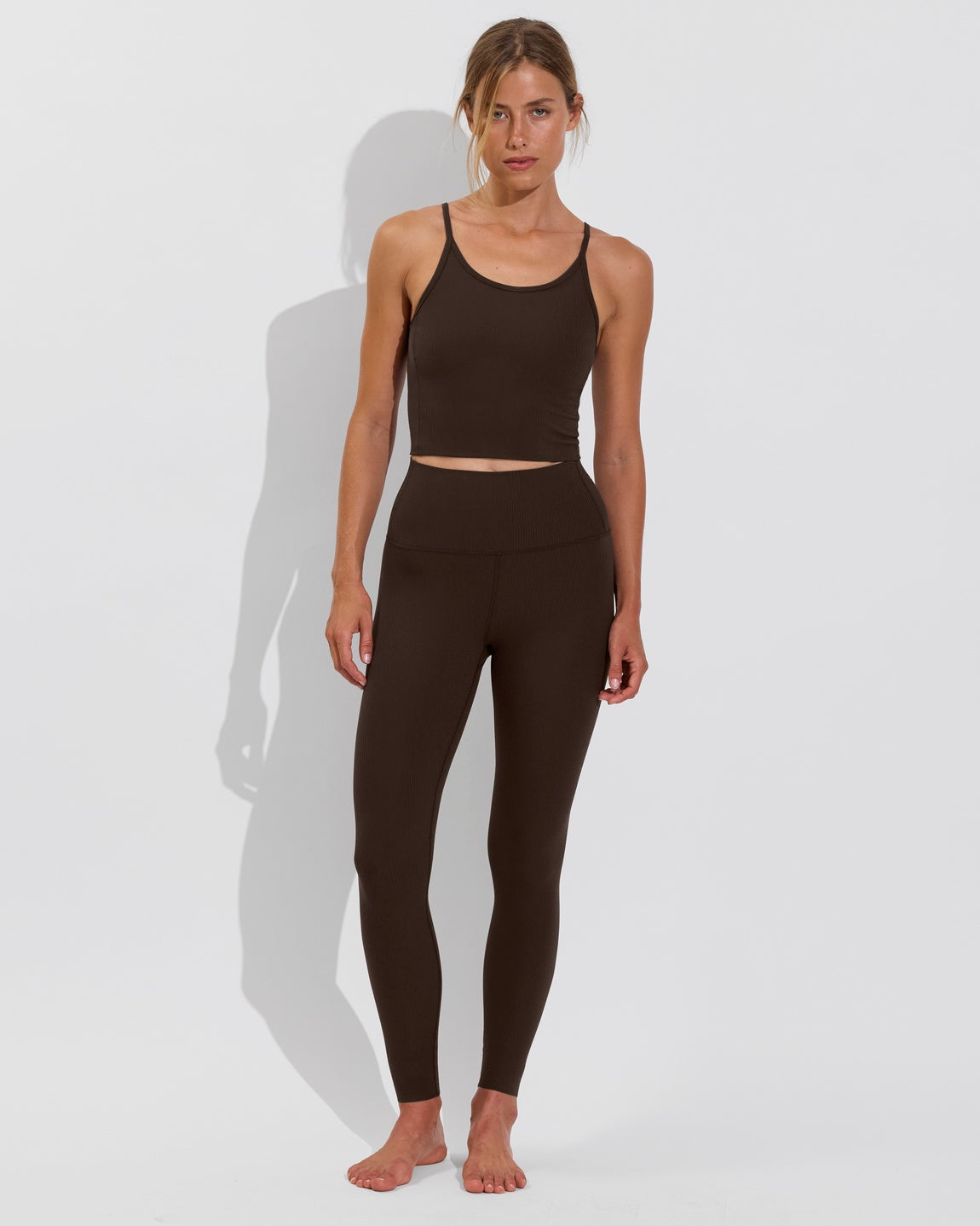 Barre Tank *Rib - Cold Brew
