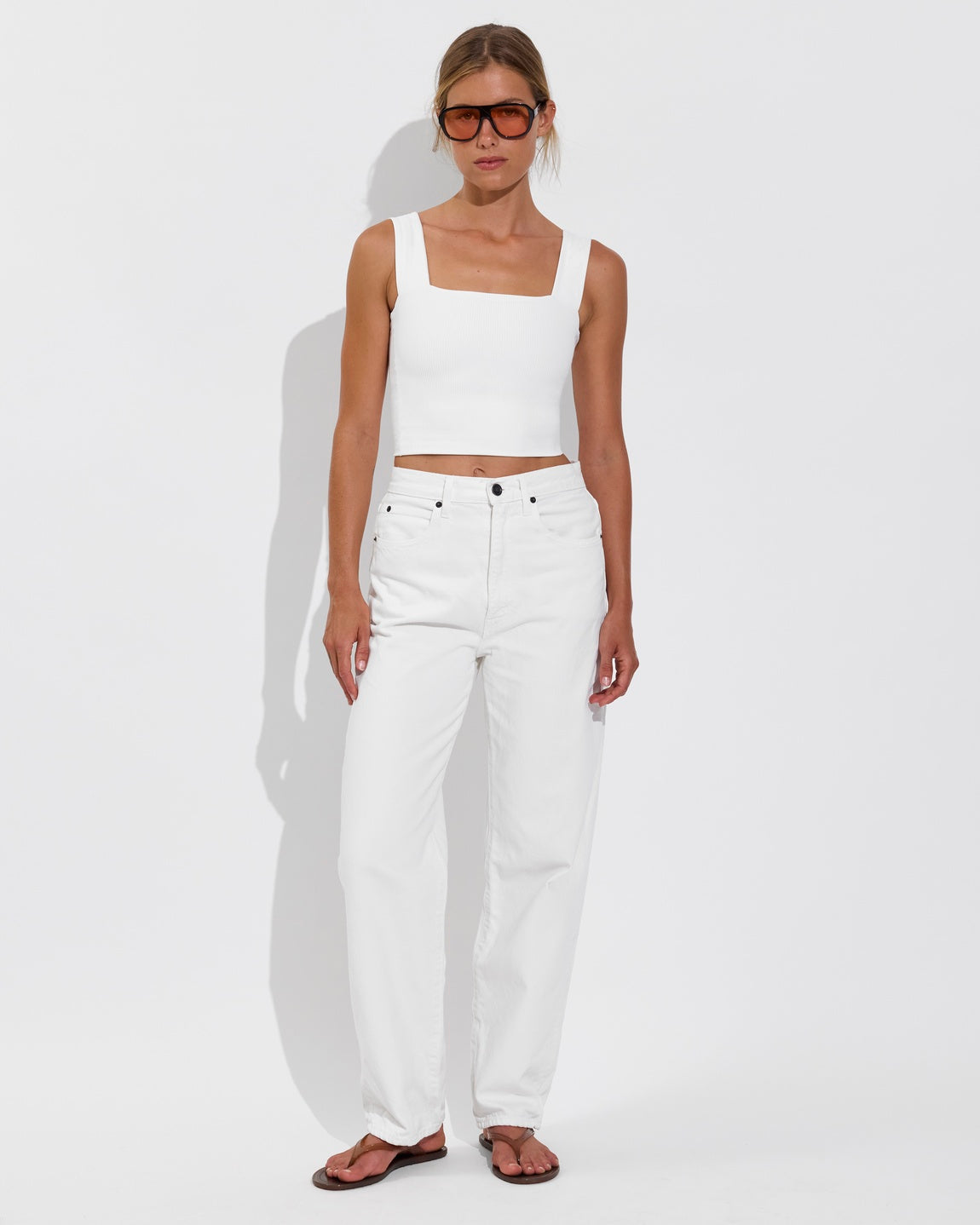Frame Tank *Rib - Coconut
