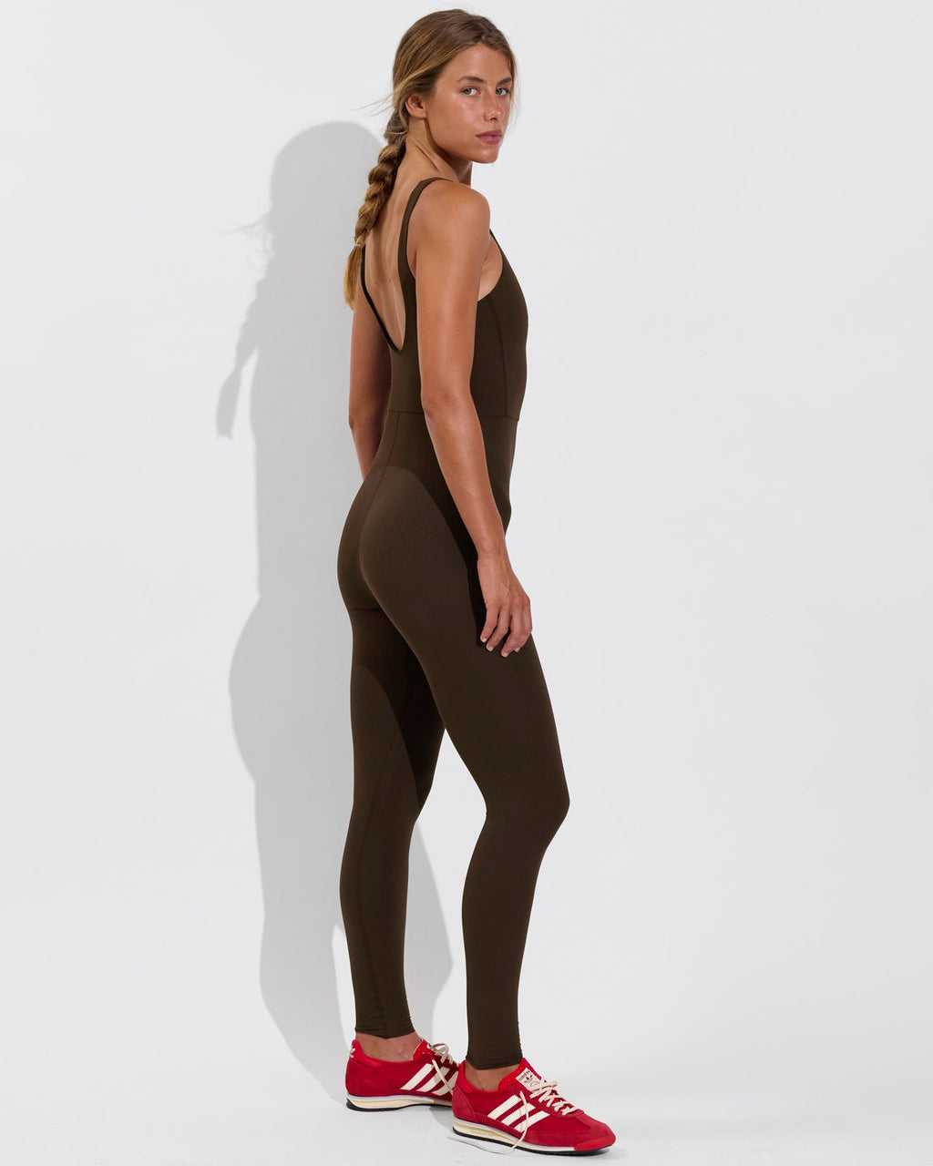 Plunge Playsuit 27" *Rib - Cold Brew