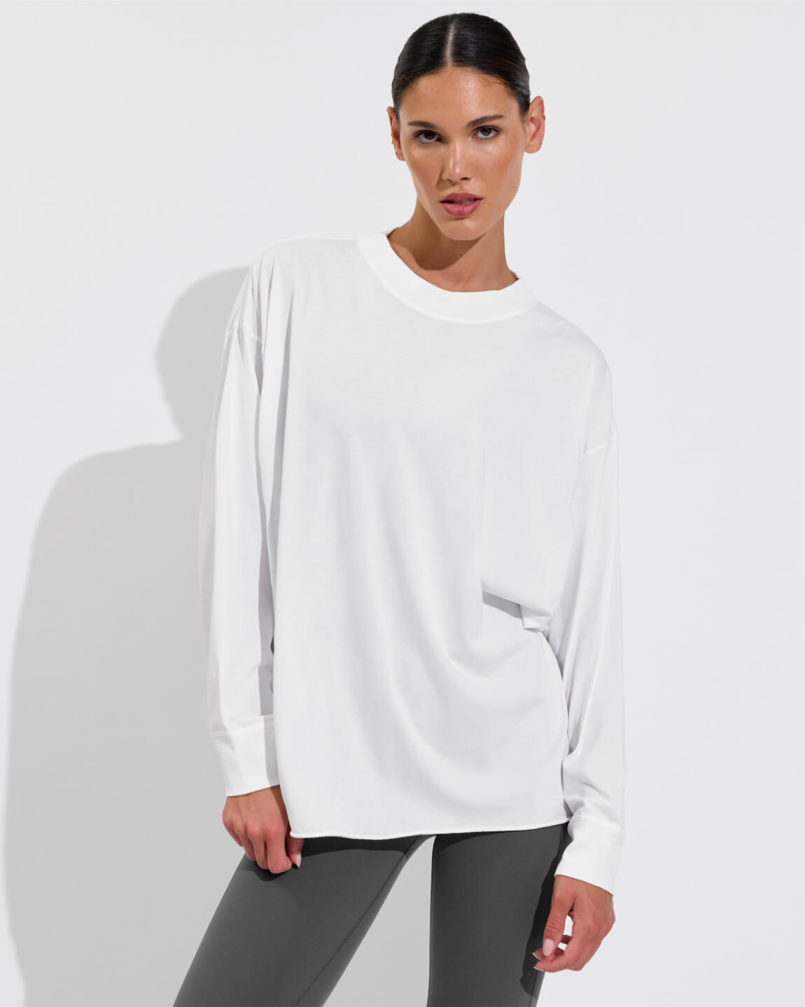 Swell Oversized Long Sleeve Tee - Coconut