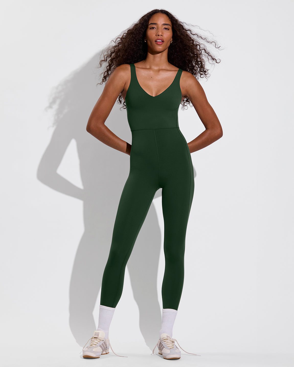 Plunge Playsuit 25" - Palm