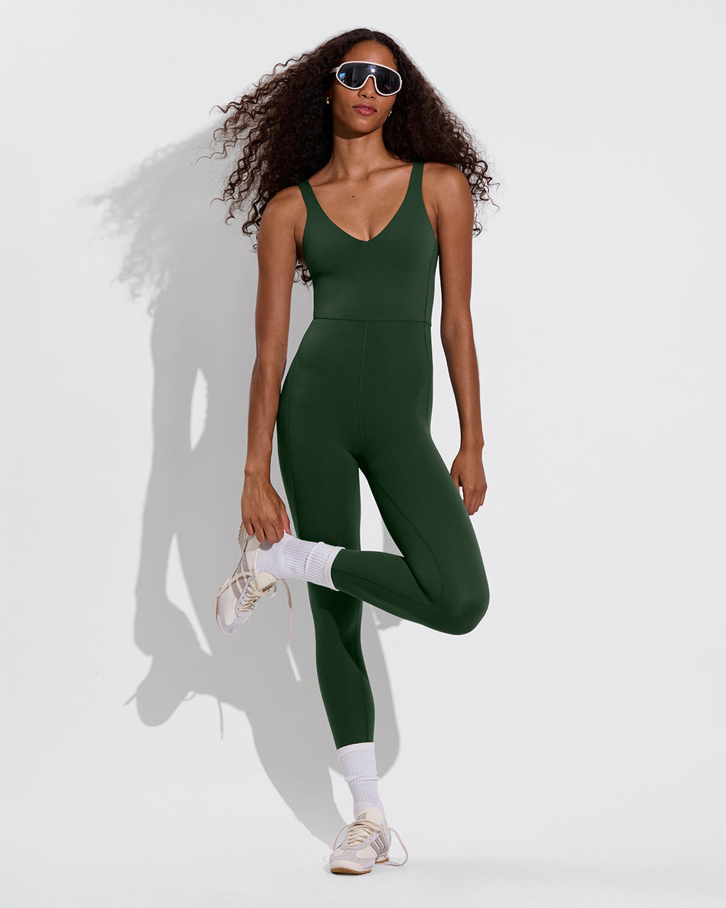 Plunge Playsuit 25" - Palm