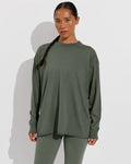 Swell Oversized Long Sleeve Tee - Agave