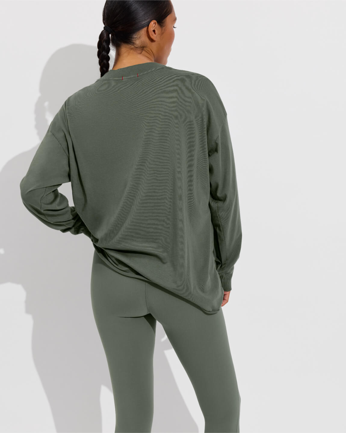 Swell Oversized Long Sleeve Tee - Agave