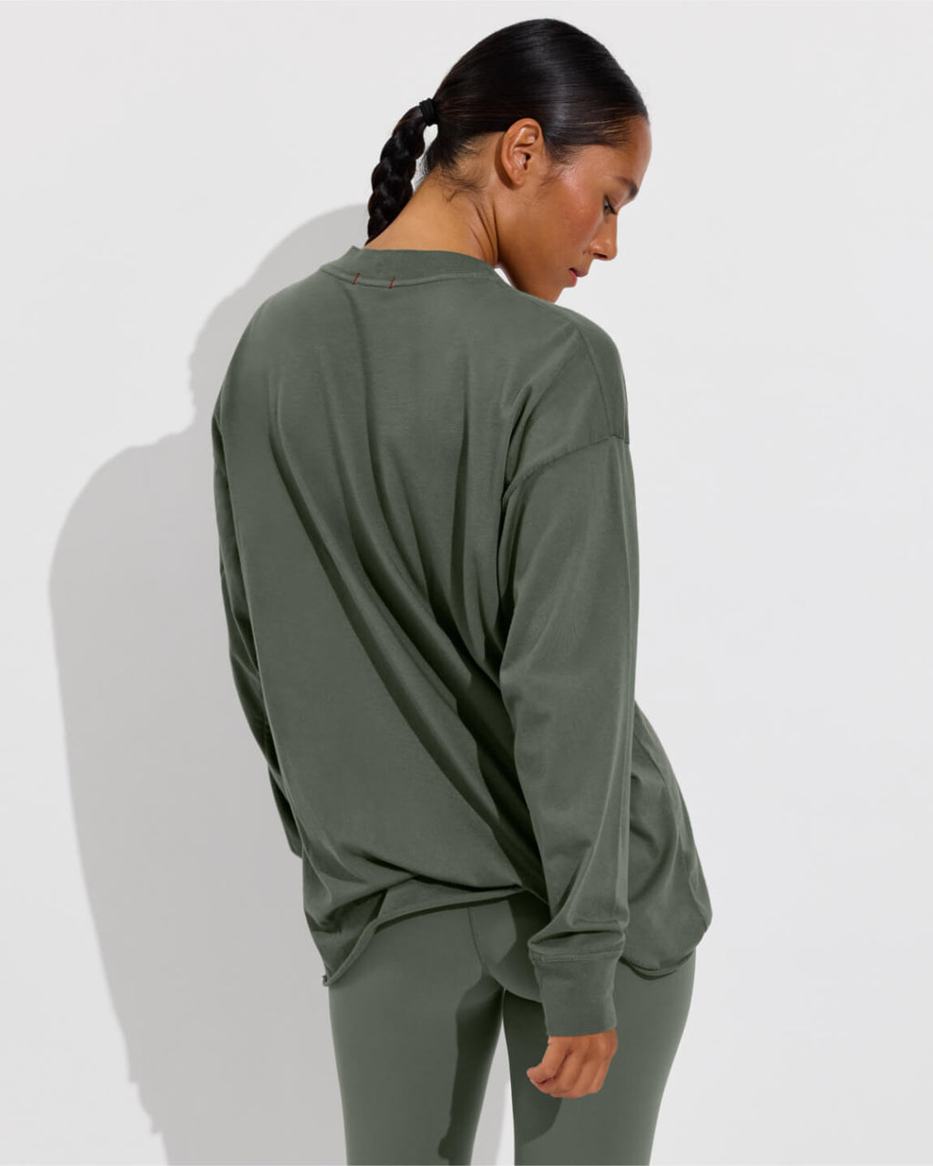 Swell Oversized Long Sleeve Tee - Agave