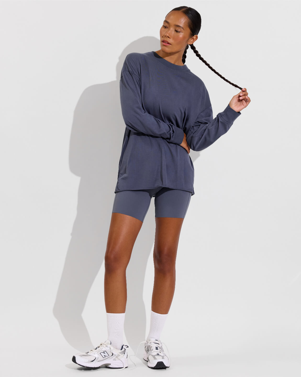 Swell Oversized Long Sleeve Tee - Varsity
