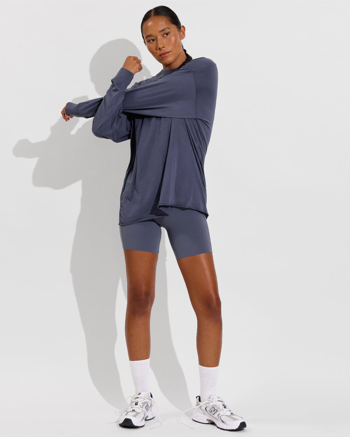 Swell Oversized Long Sleeve Tee - Varsity