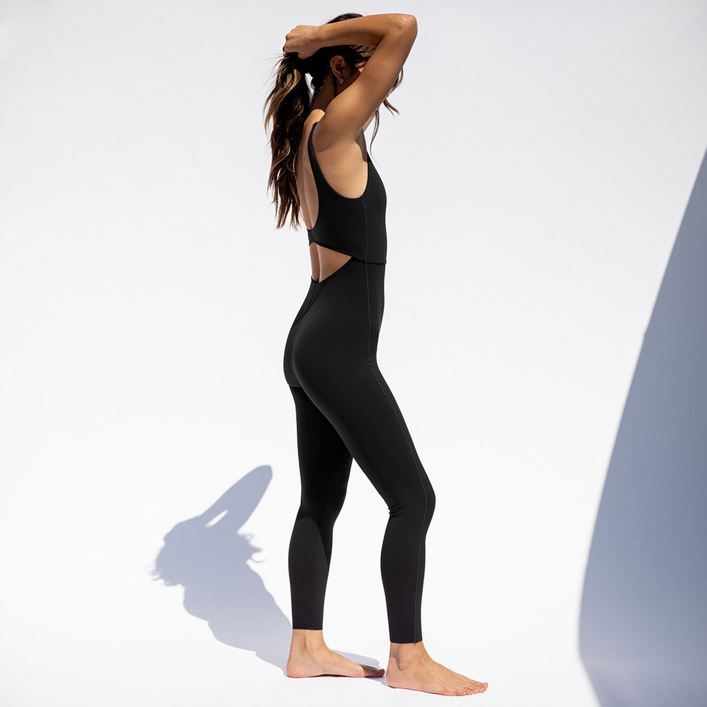 Double Scoop Playsuit 25" - Jet