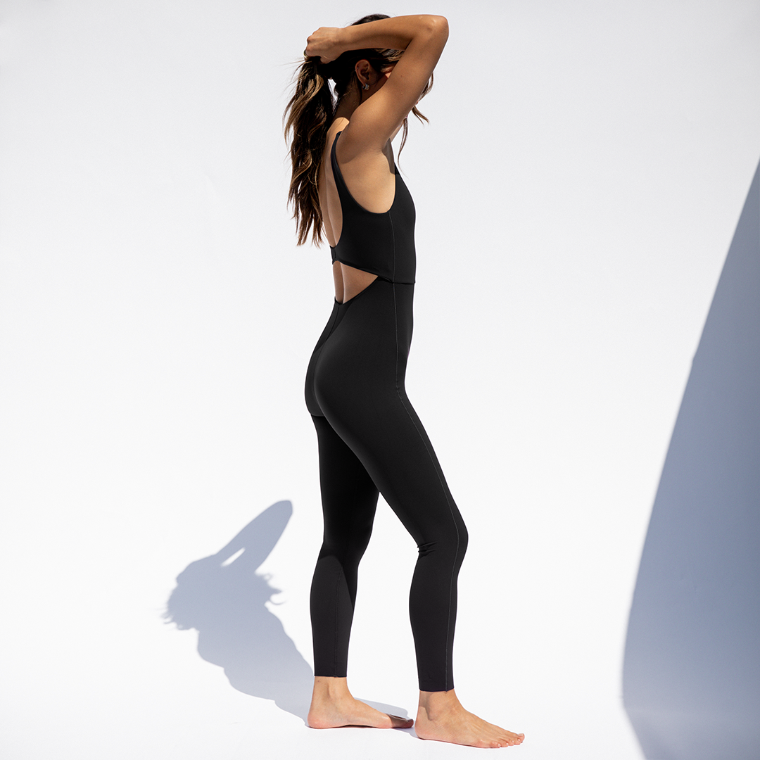 Double Scoop Playsuit 25" - Jet