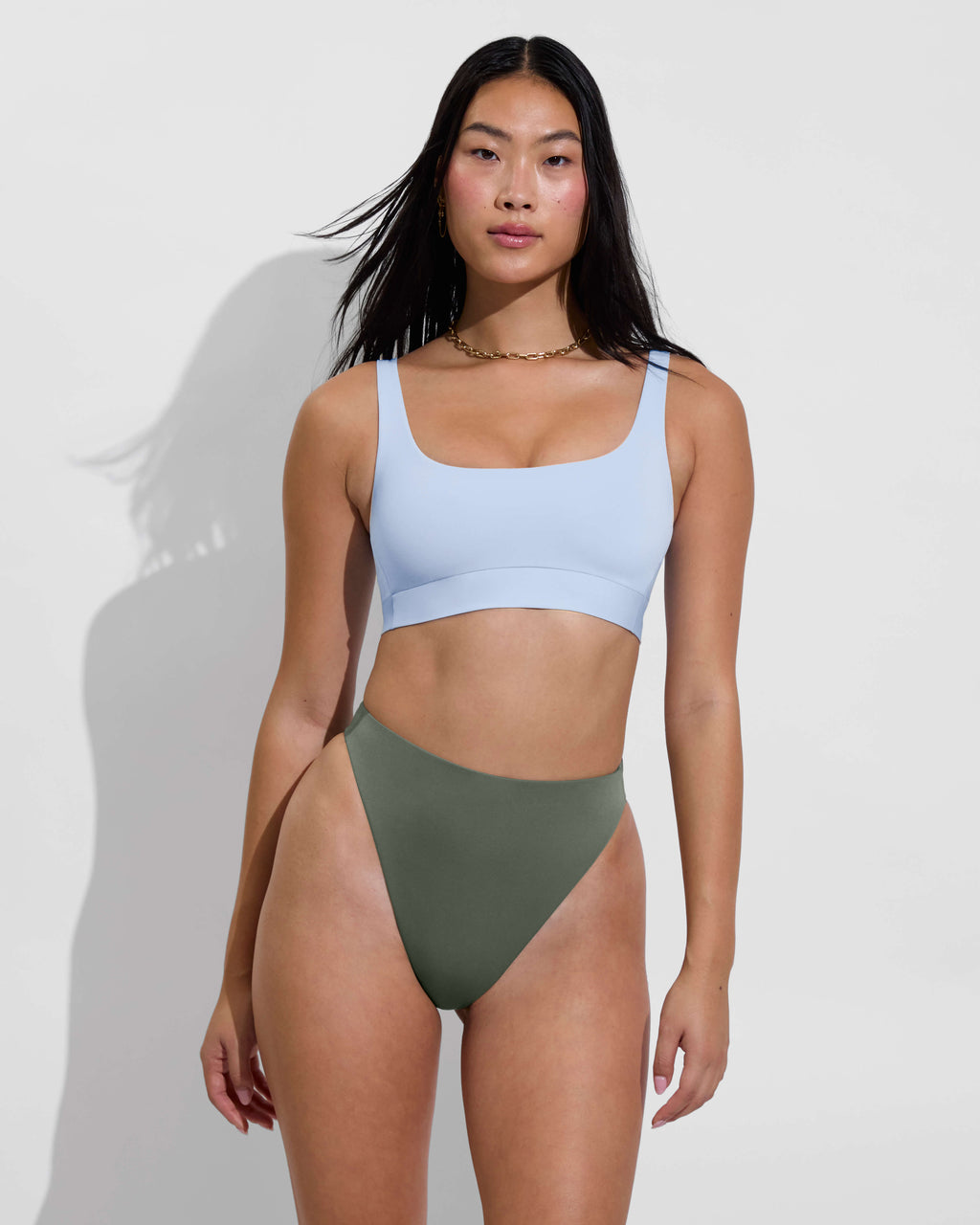 Double Scoop Top - Blue Skies