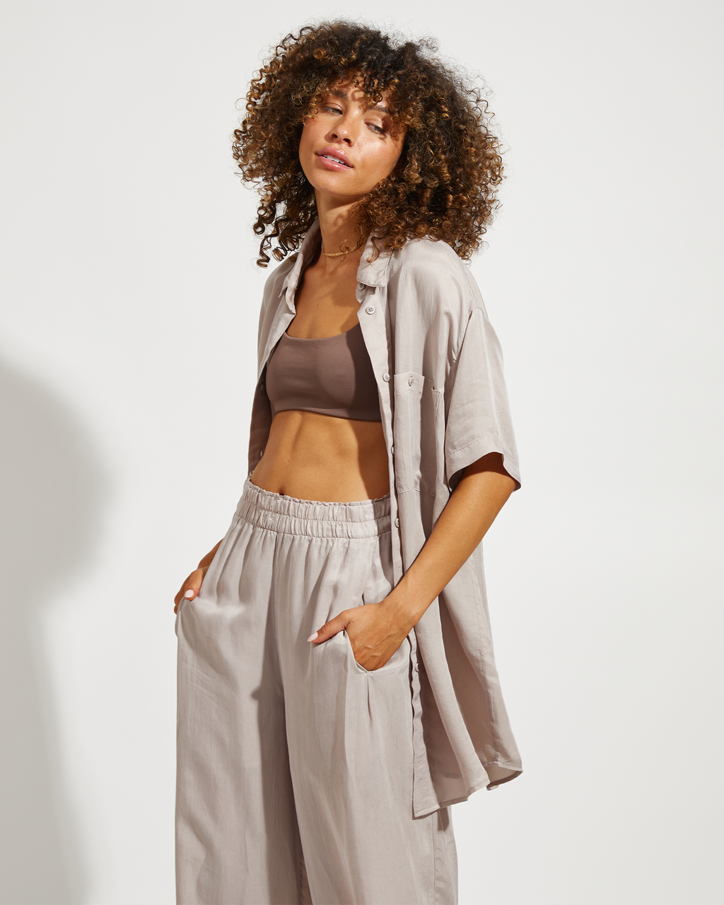 Day Trip Button Down - Beach