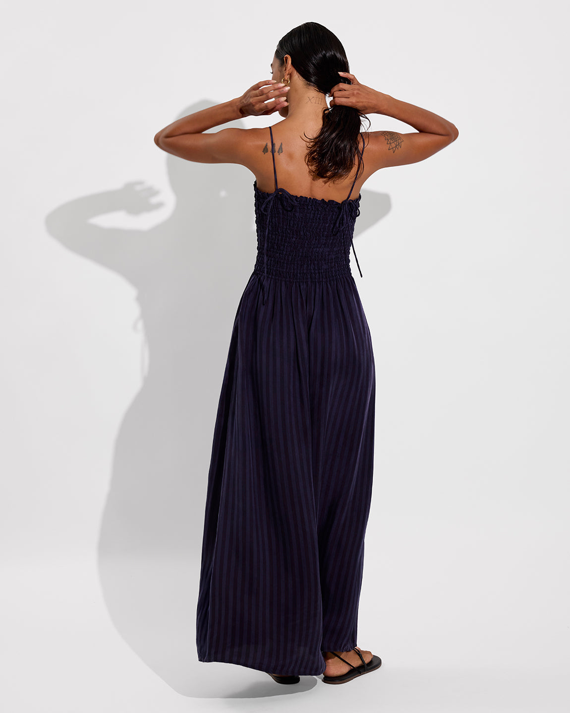 Cabana Maxi Dress - Sprint Stripe: Dark Sprint / Sprint