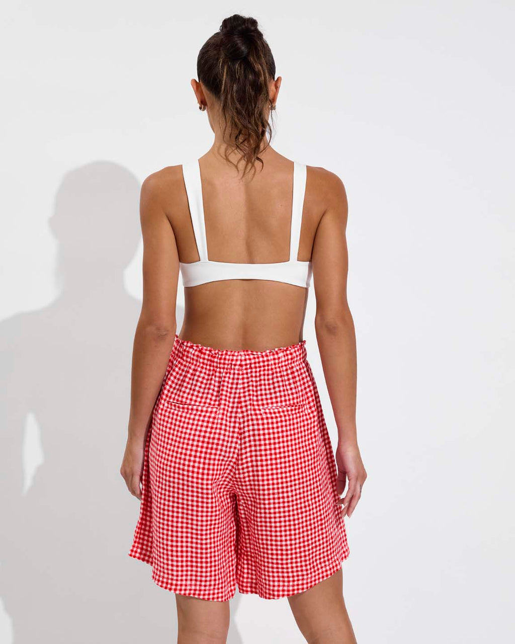 Getaway Short 9" - Gingham: Sweet Chili Heat / Coconut