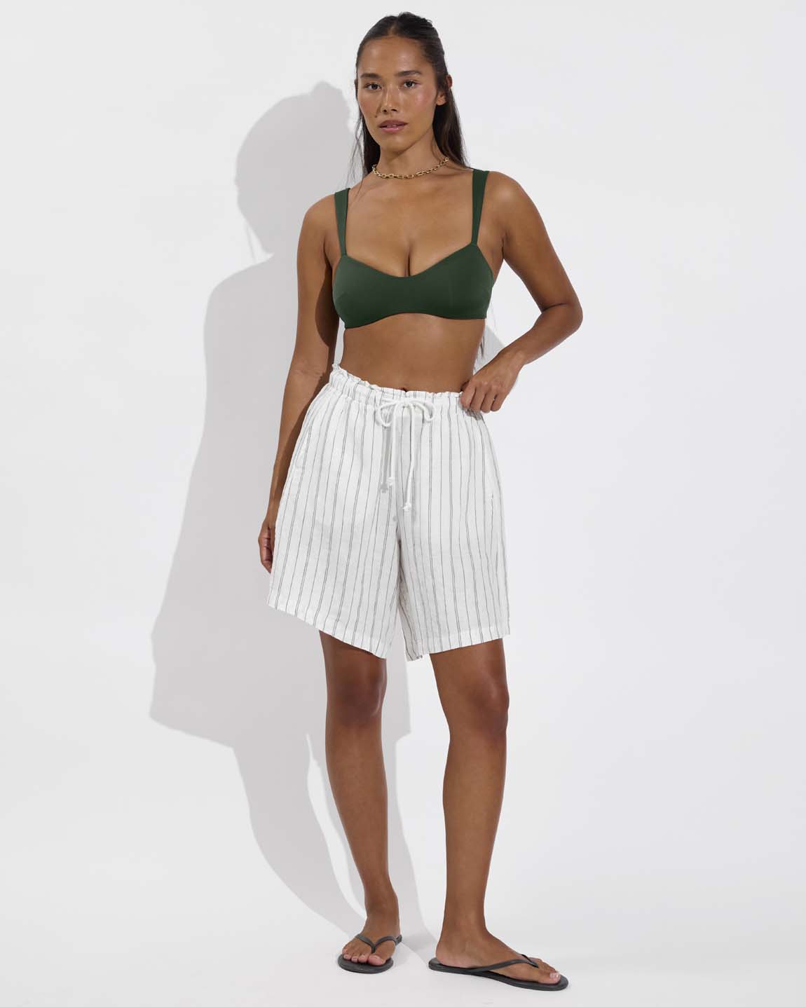 Getaway Short 9" - Sandbar Stripe: Coconut / Tropics