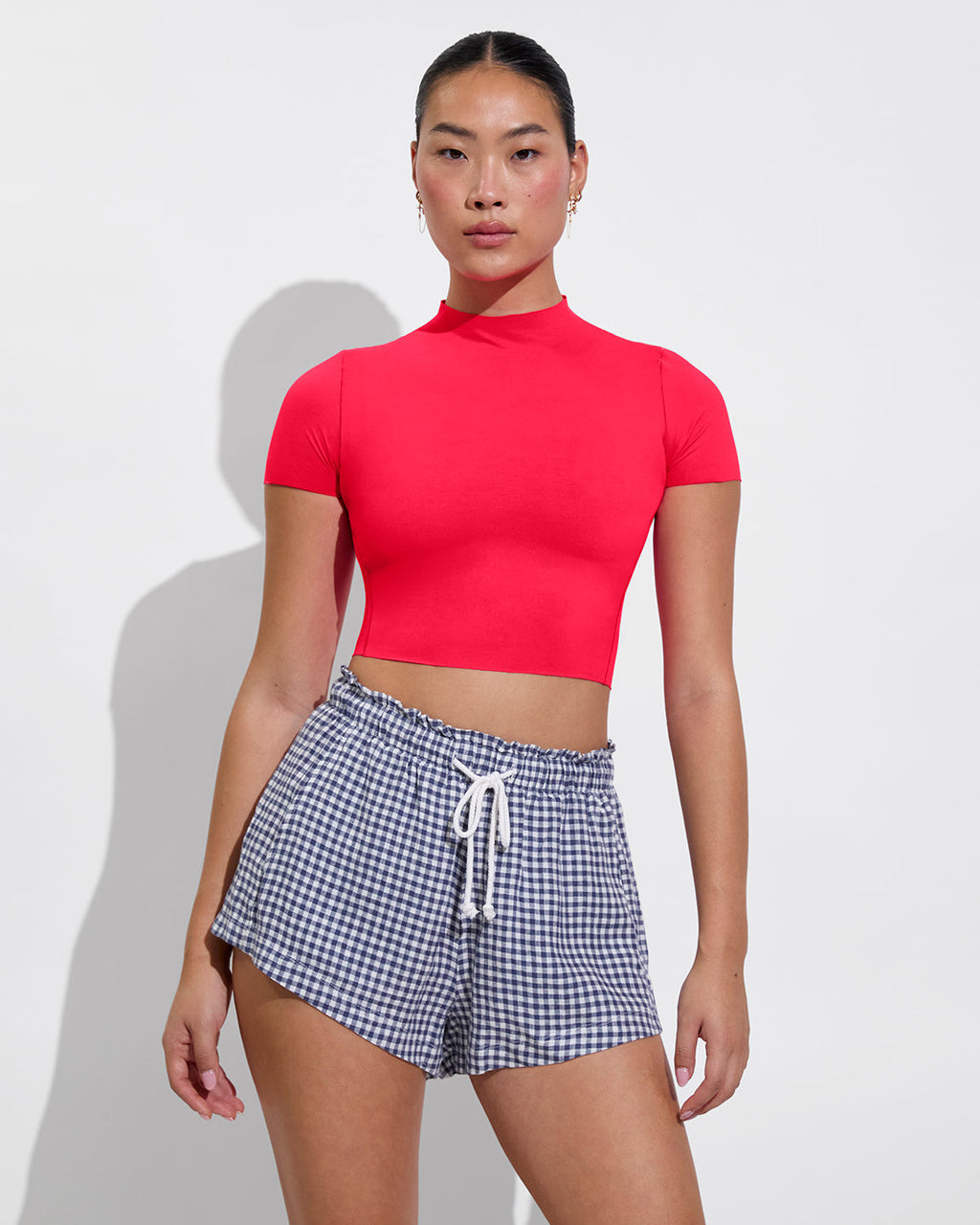 Getaway Short 2.5" - Gingham: Varsity / Coconut