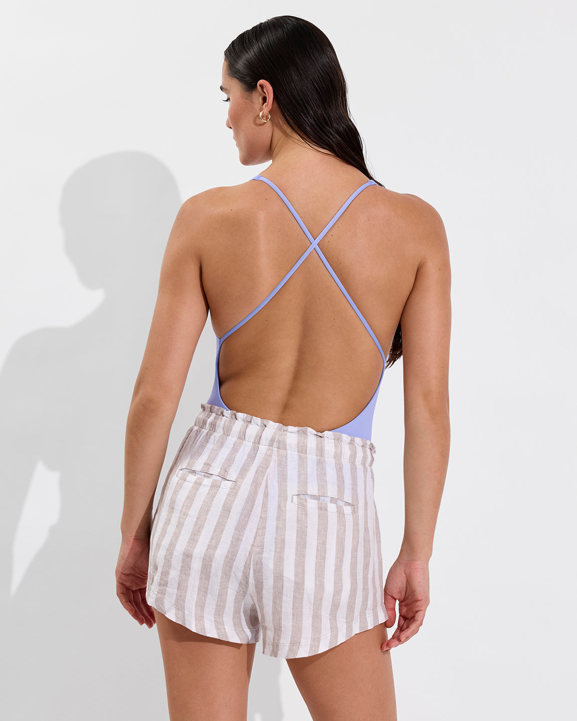 Getaway Short 2.5" - Beach Stripe: Beach / Coconut