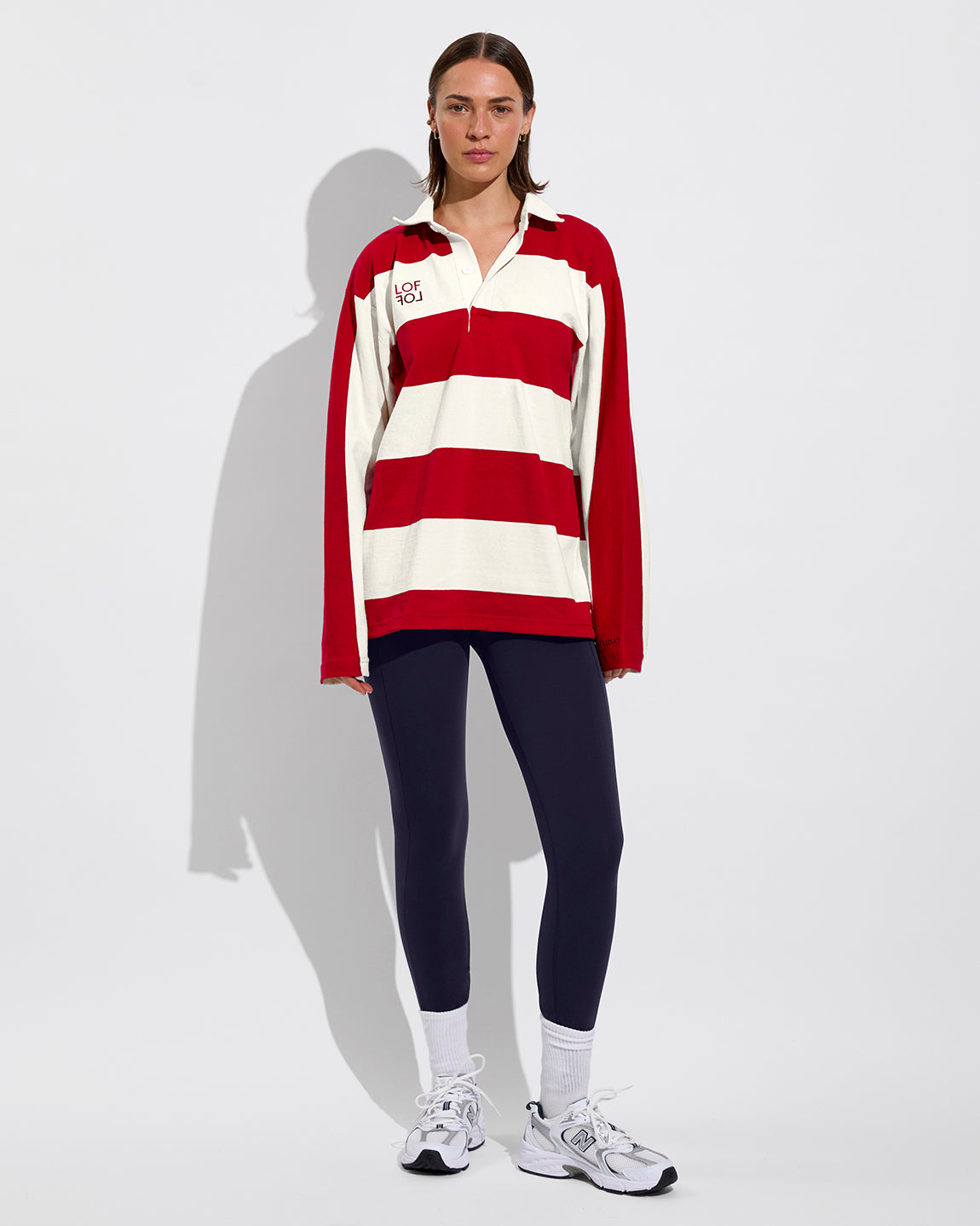 League Shirt *LOF - Dark Red / Natural