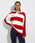 League Shirt *LOF - Dark Red / Natural