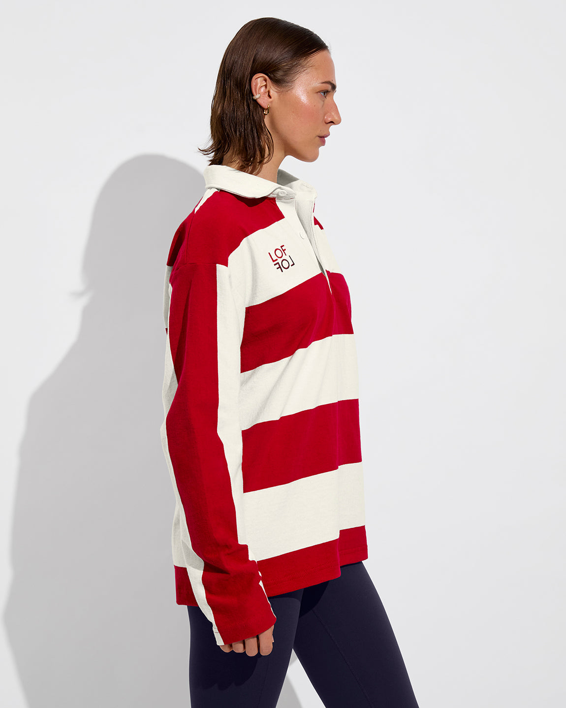 League Shirt *LOF - Dark Red / Natural