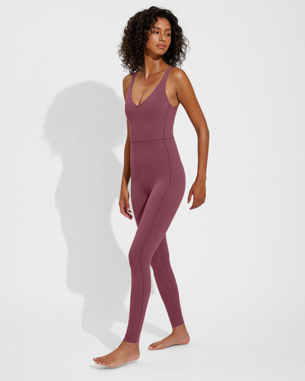 Plunge Playsuit 27" - Desert Plum