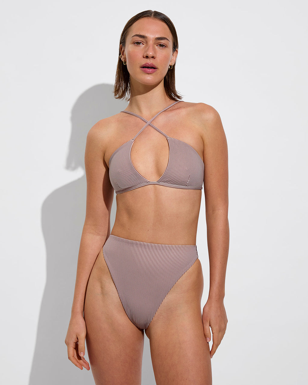 Reef Top - Mini Splash Stripe Vertical: Tiki / Holiday