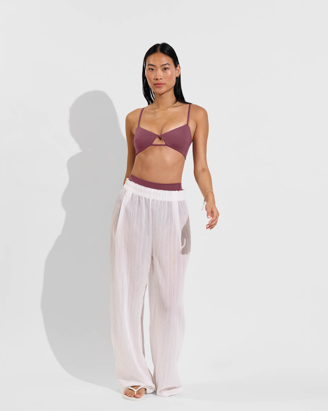 Sunny Side Top - Desert Plum