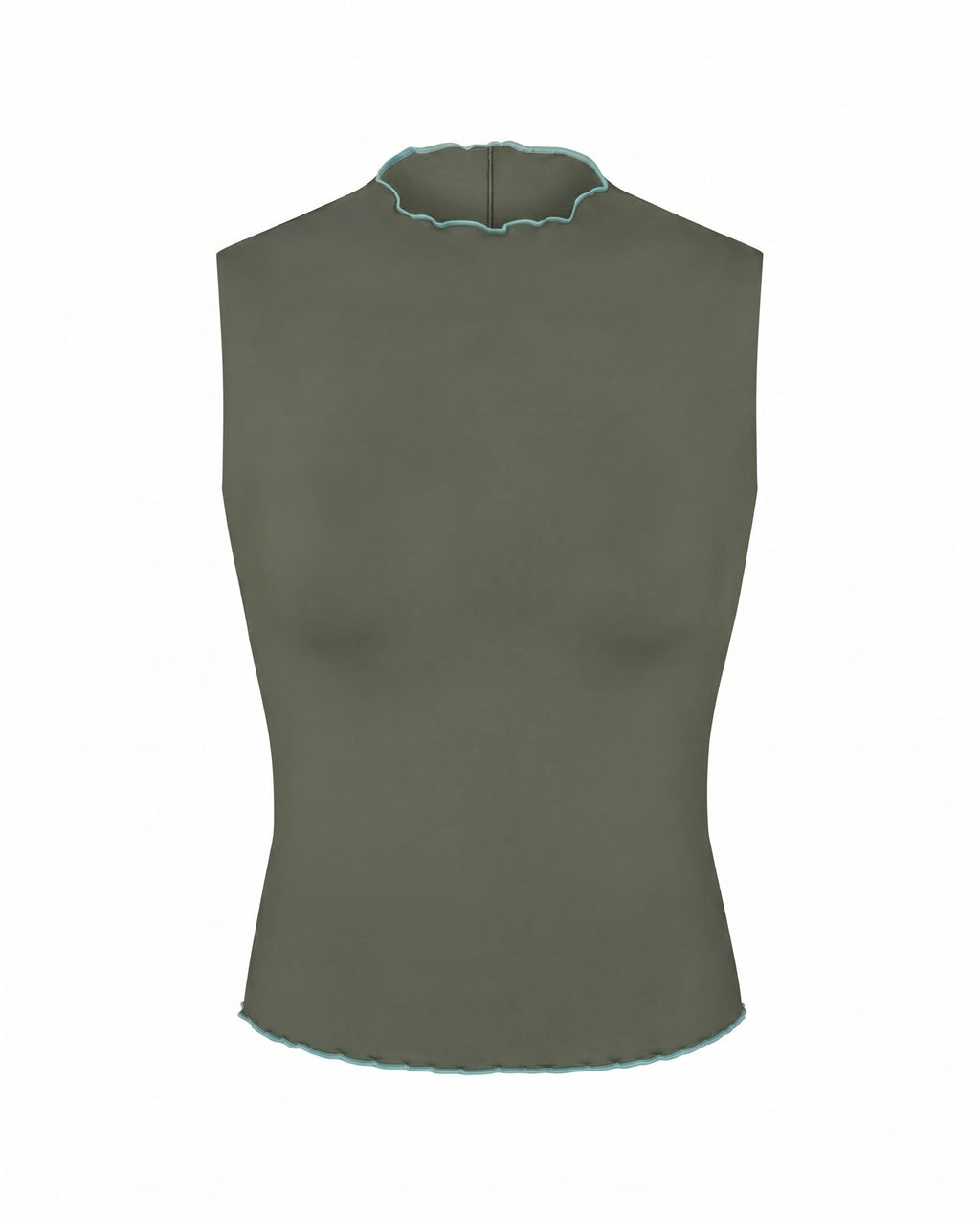Rays Sleeveless Top *Long *Wavy - Agave / Drift
