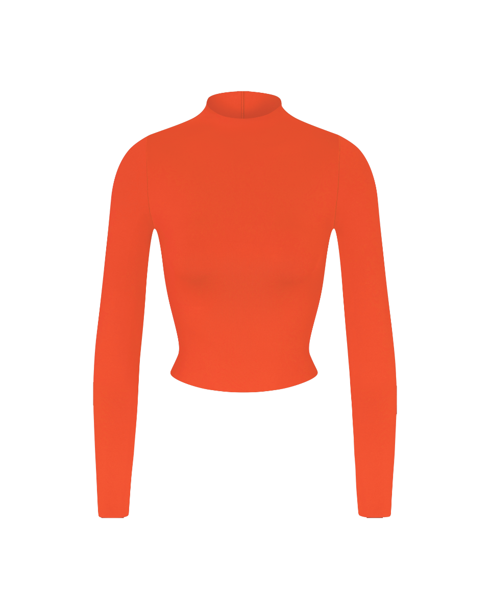 Rays Long Sleeve Top - Aperol