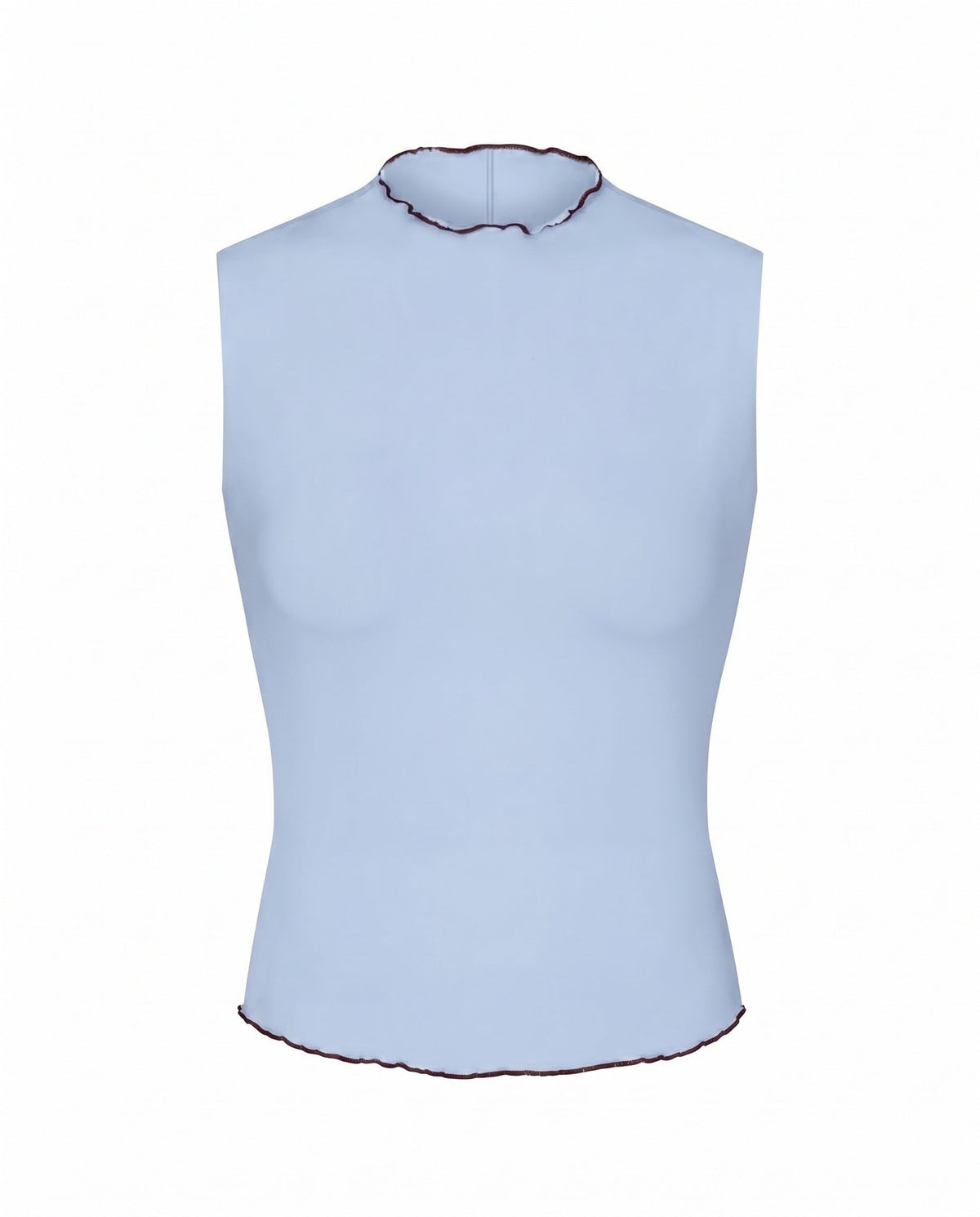 Rays Sleeveless Top *Long *Wavy - Blue Skies / Jam