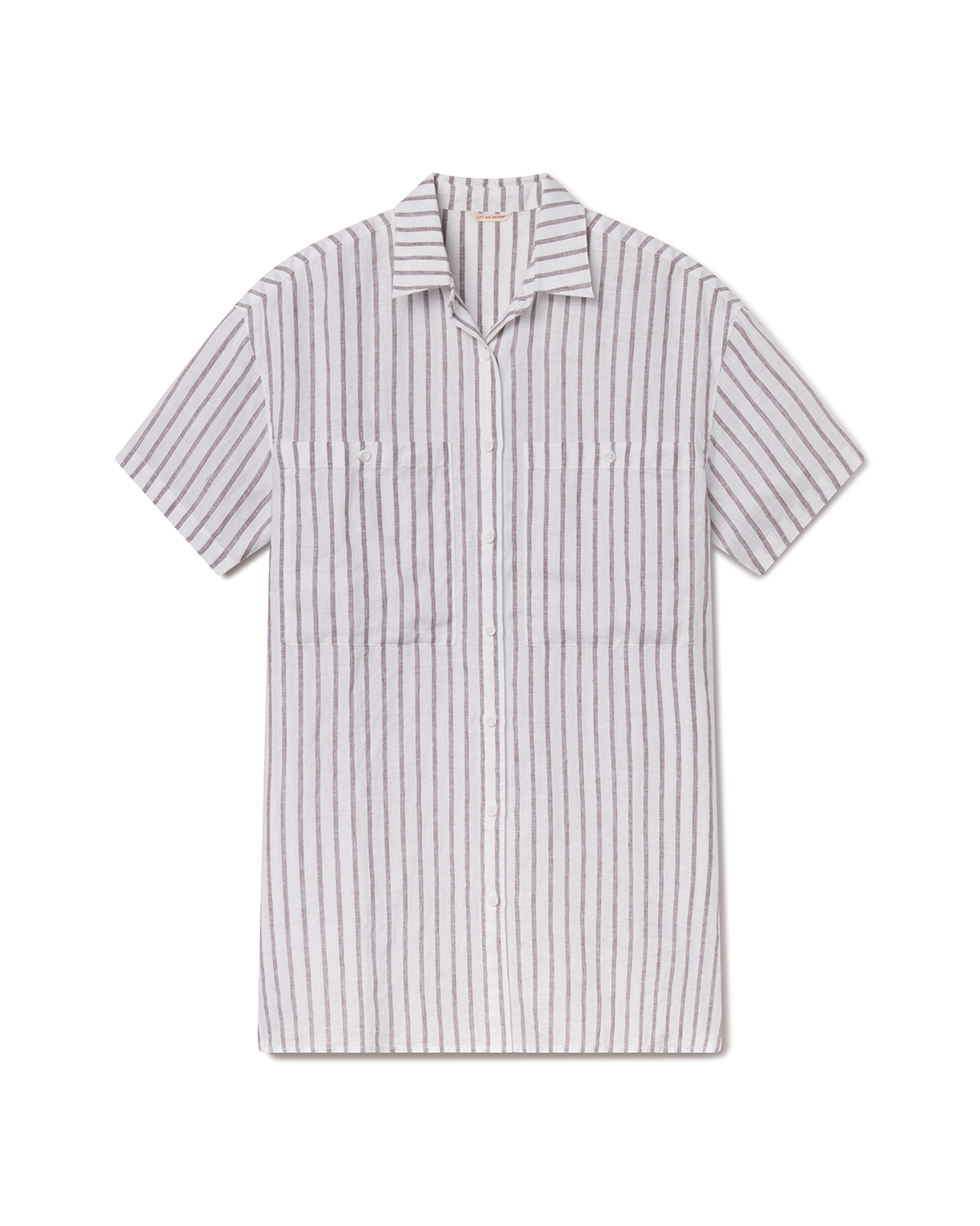 Getaway Mini Dress - Classic Stripe: Stormy / Coconut