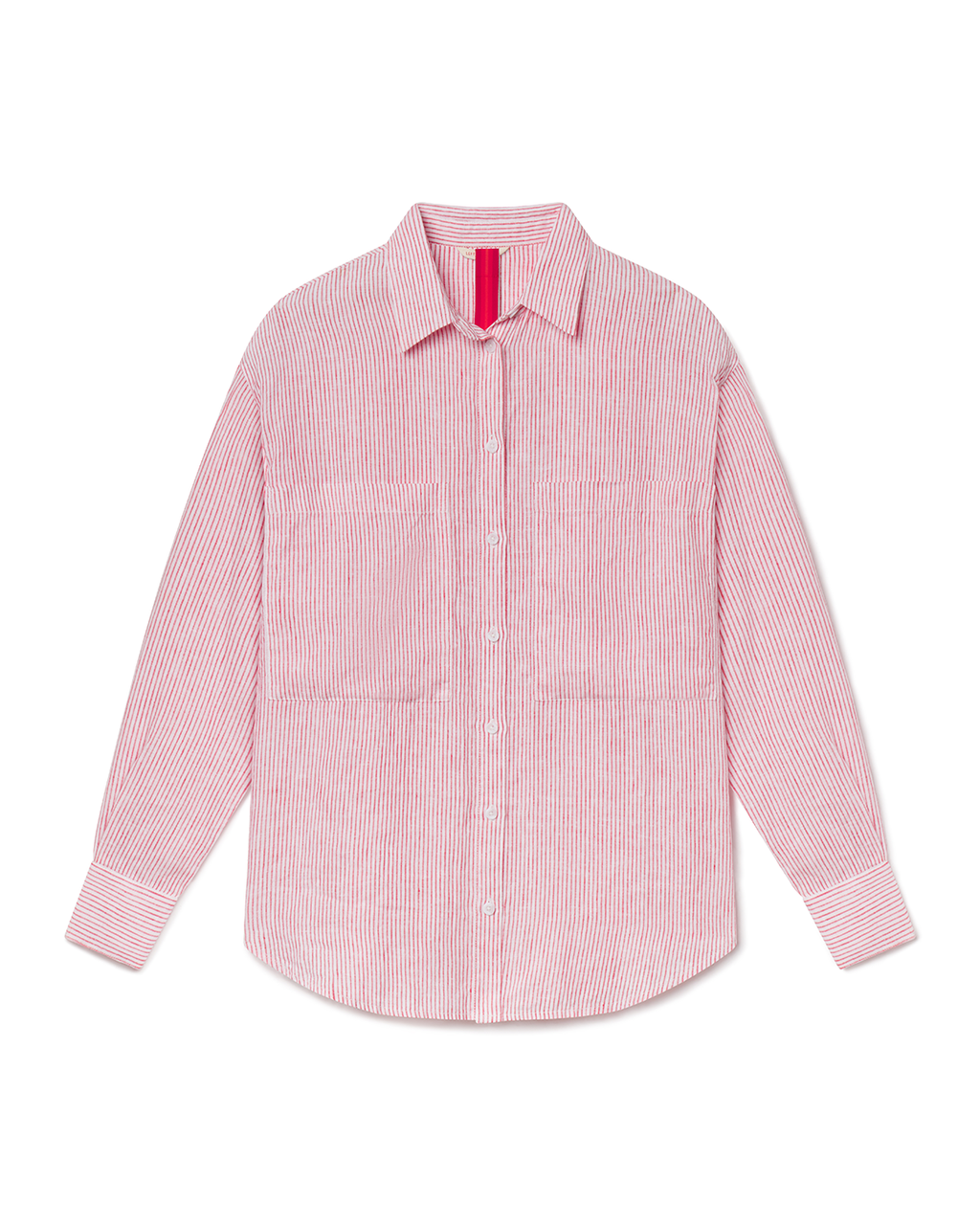Getaway Button Down - Coastal Stripe: Sweet Chili Heat / Coconut