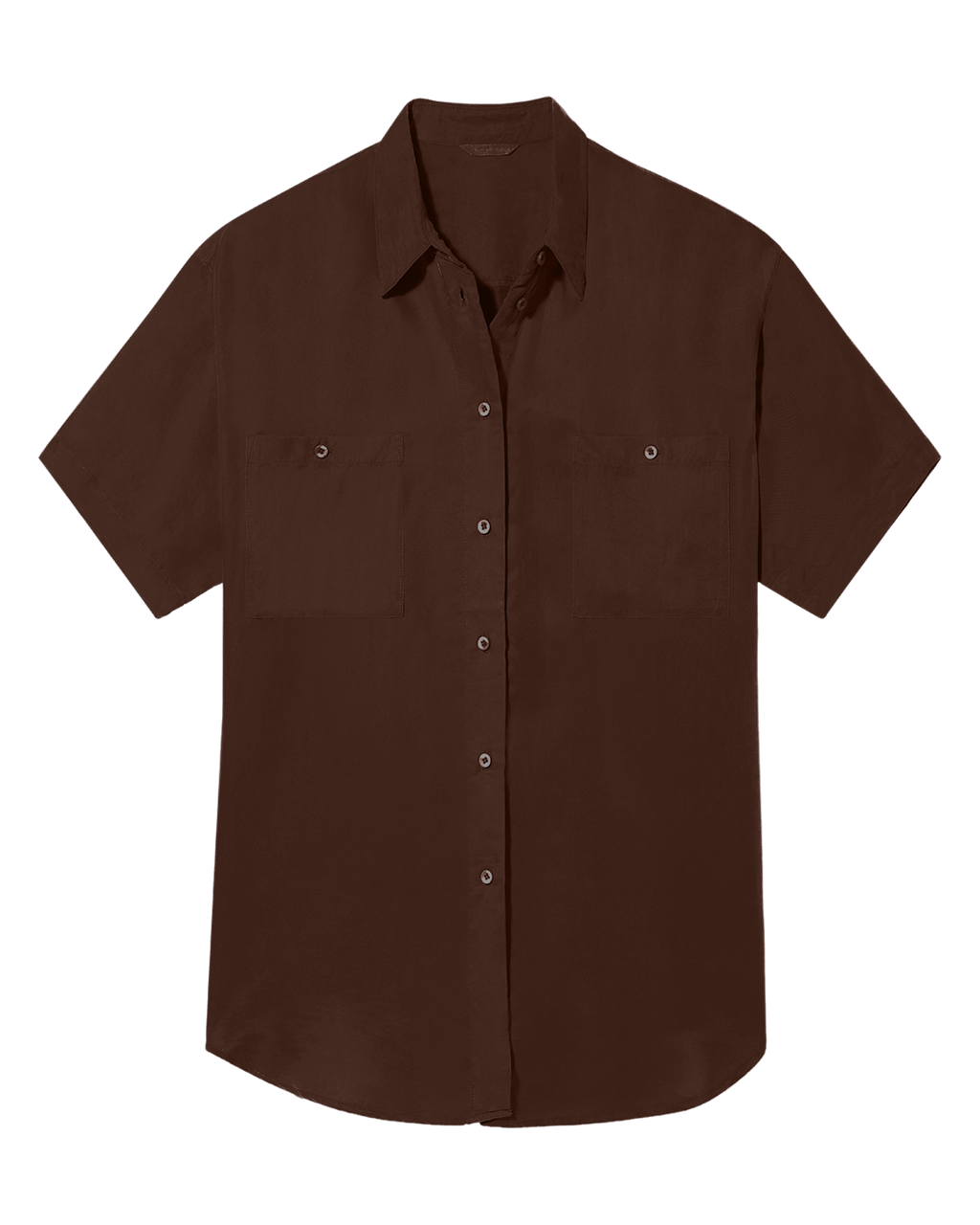Day Trip Button Down - Cold Brew