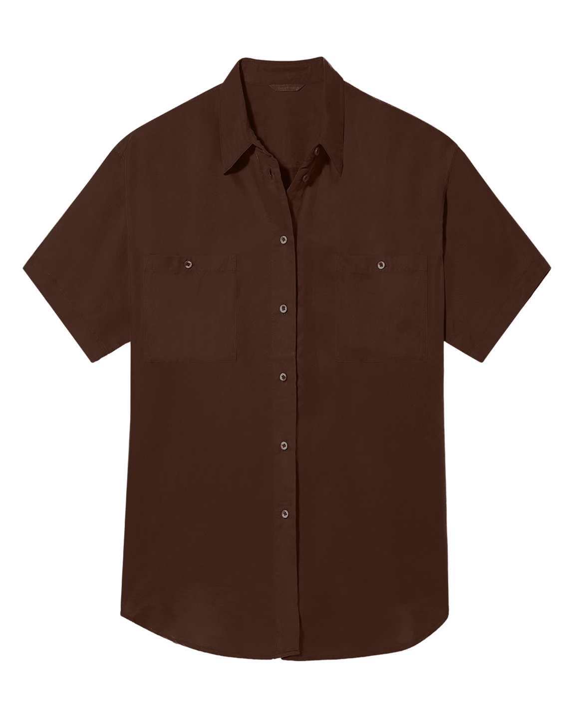 Day Trip Button Down - Cold Brew
