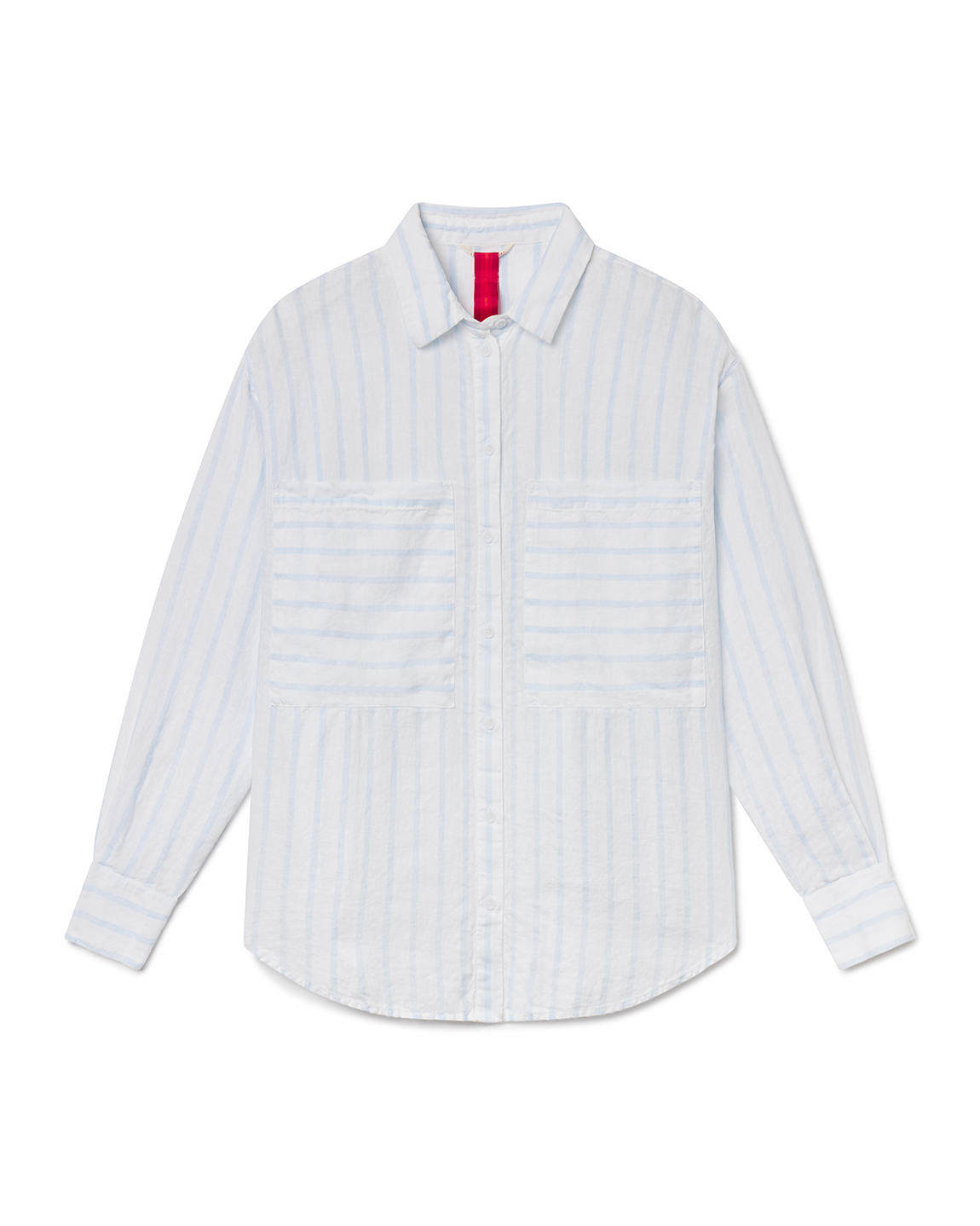 Getaway Button Down - Daybreak Stripe: Blue Skies / Coconut