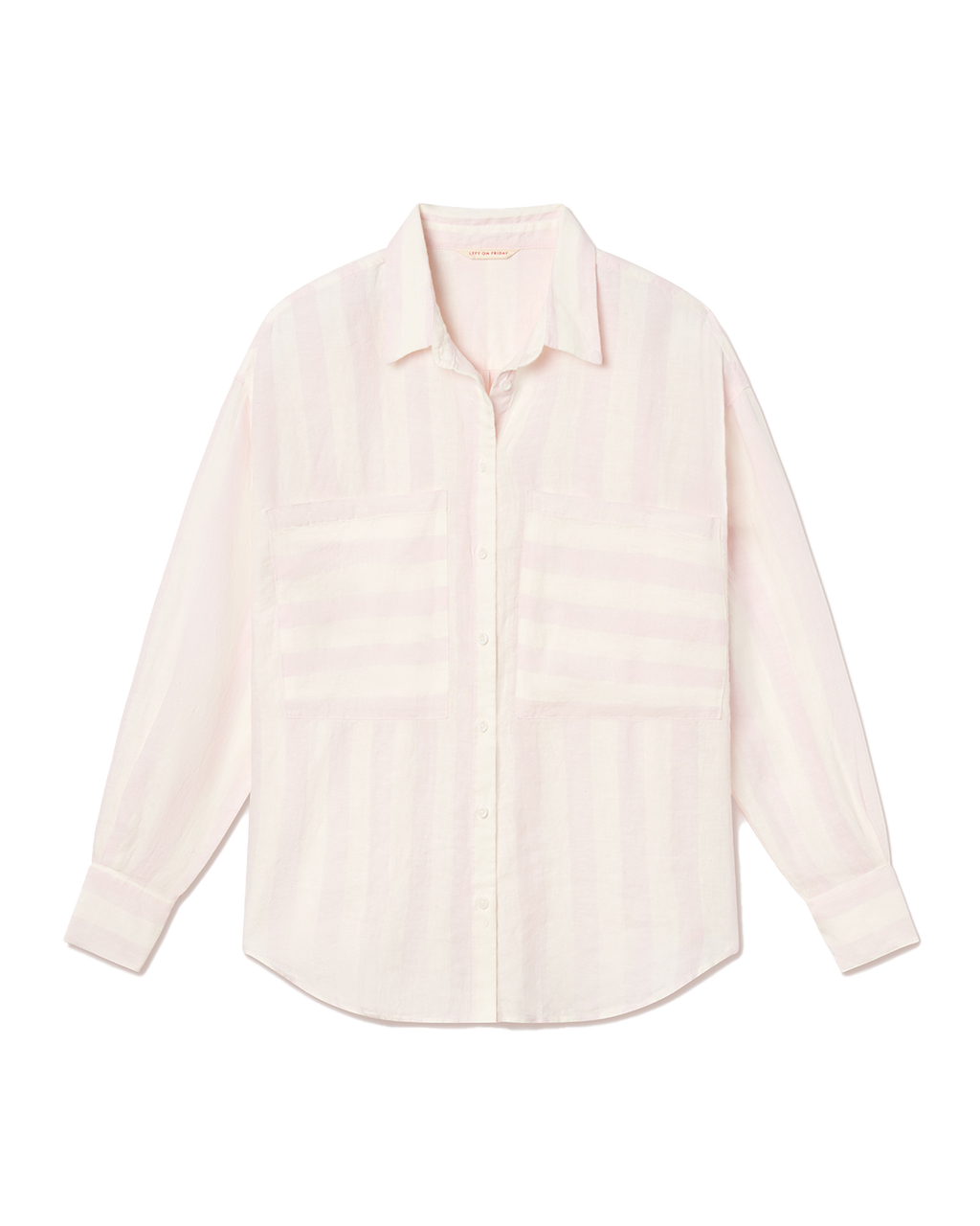 Getaway Button Down - Poolside Stripe: Delight / Coconut