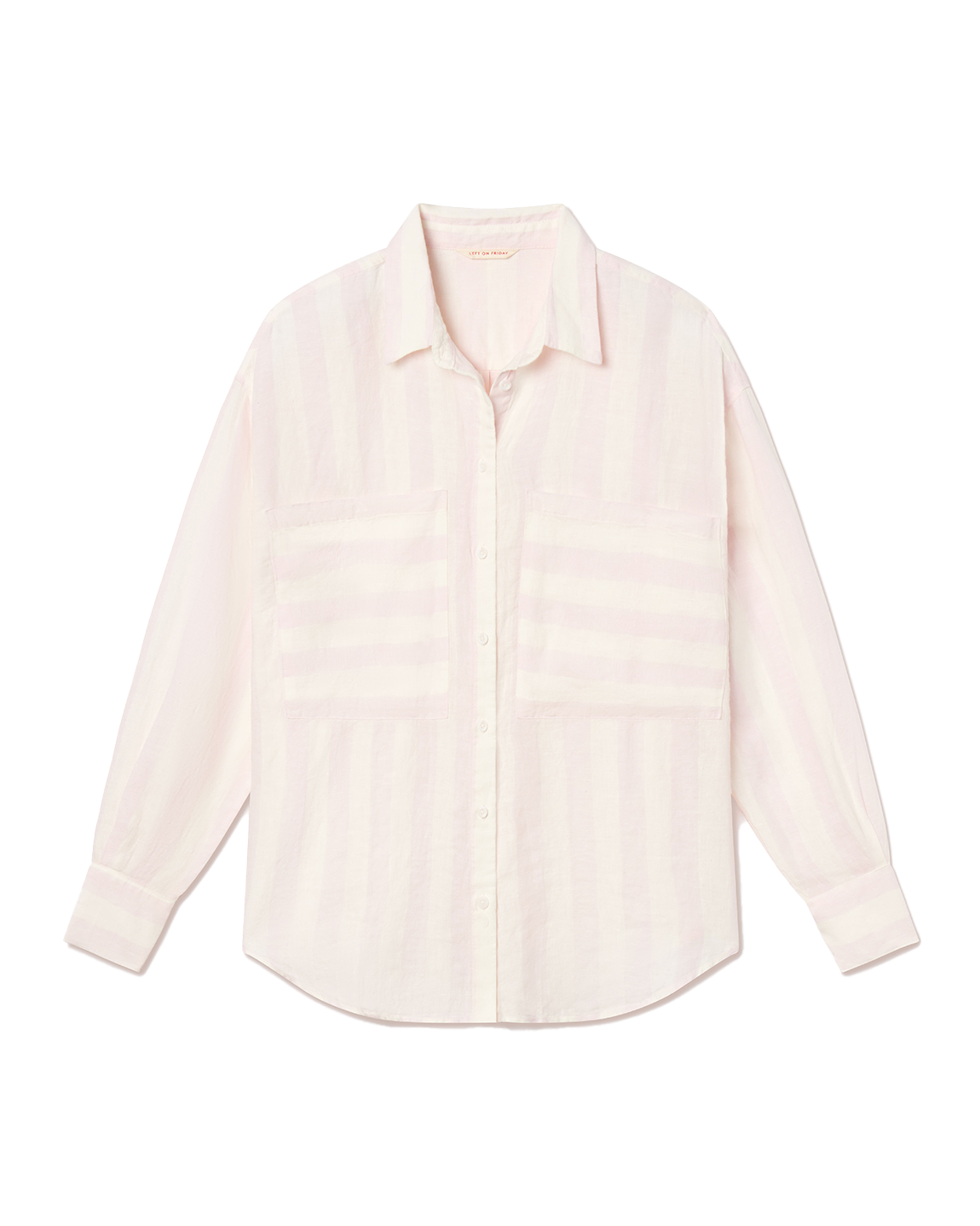 Getaway Button Down - Poolside Stripe: Delight / Coconut
