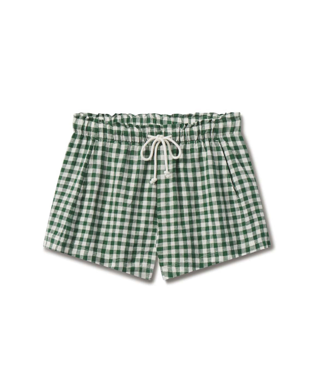 Getaway Short 5" - Gingham: Tropics / Coconut