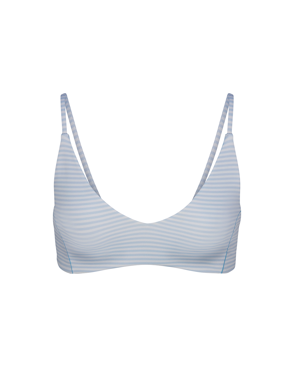 Sunday Top - Splash Stripe Horizontal: Blue Skies / Coconut