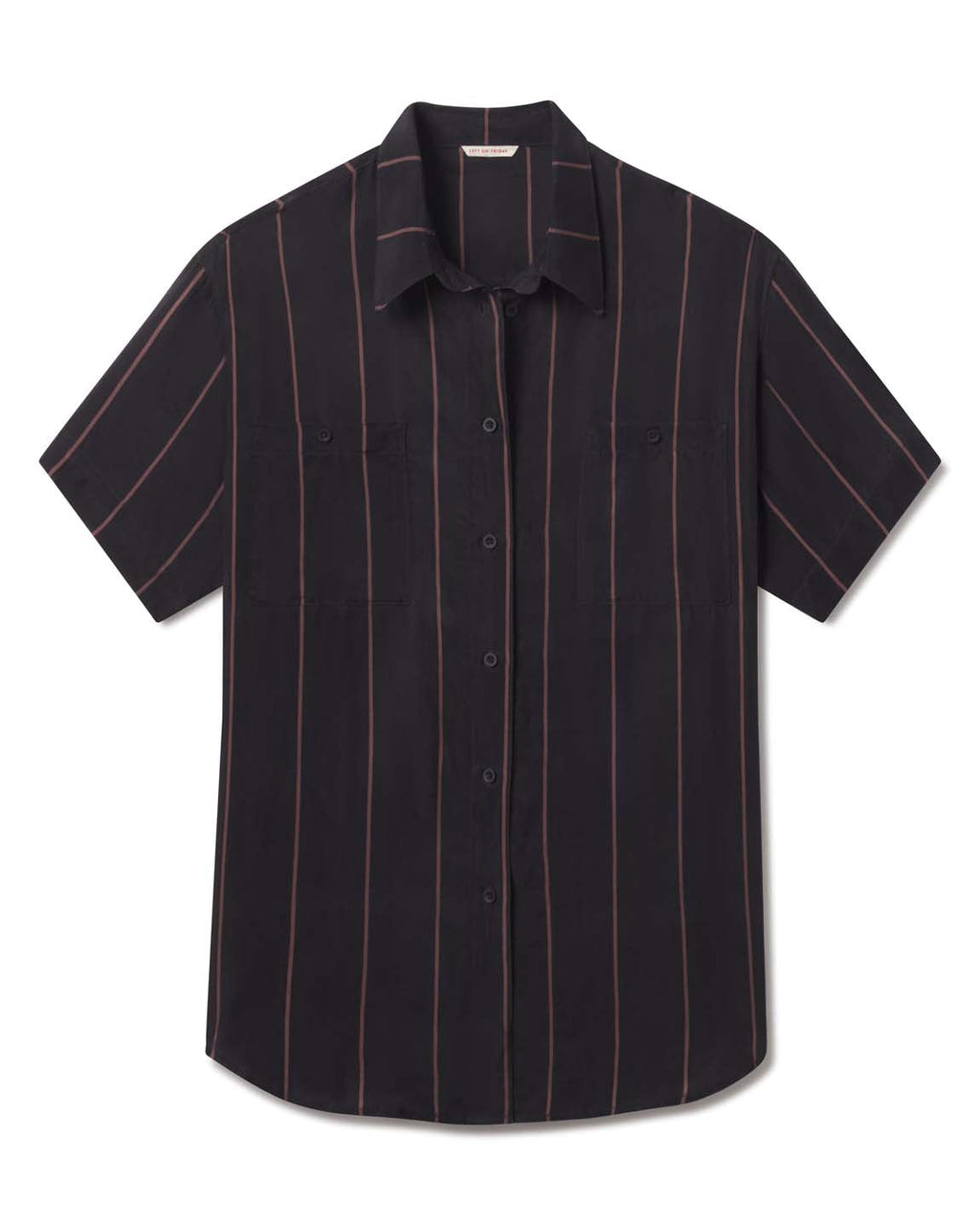Day Trip Button Down - Fancy Stripe: Faded Jet / Stormy