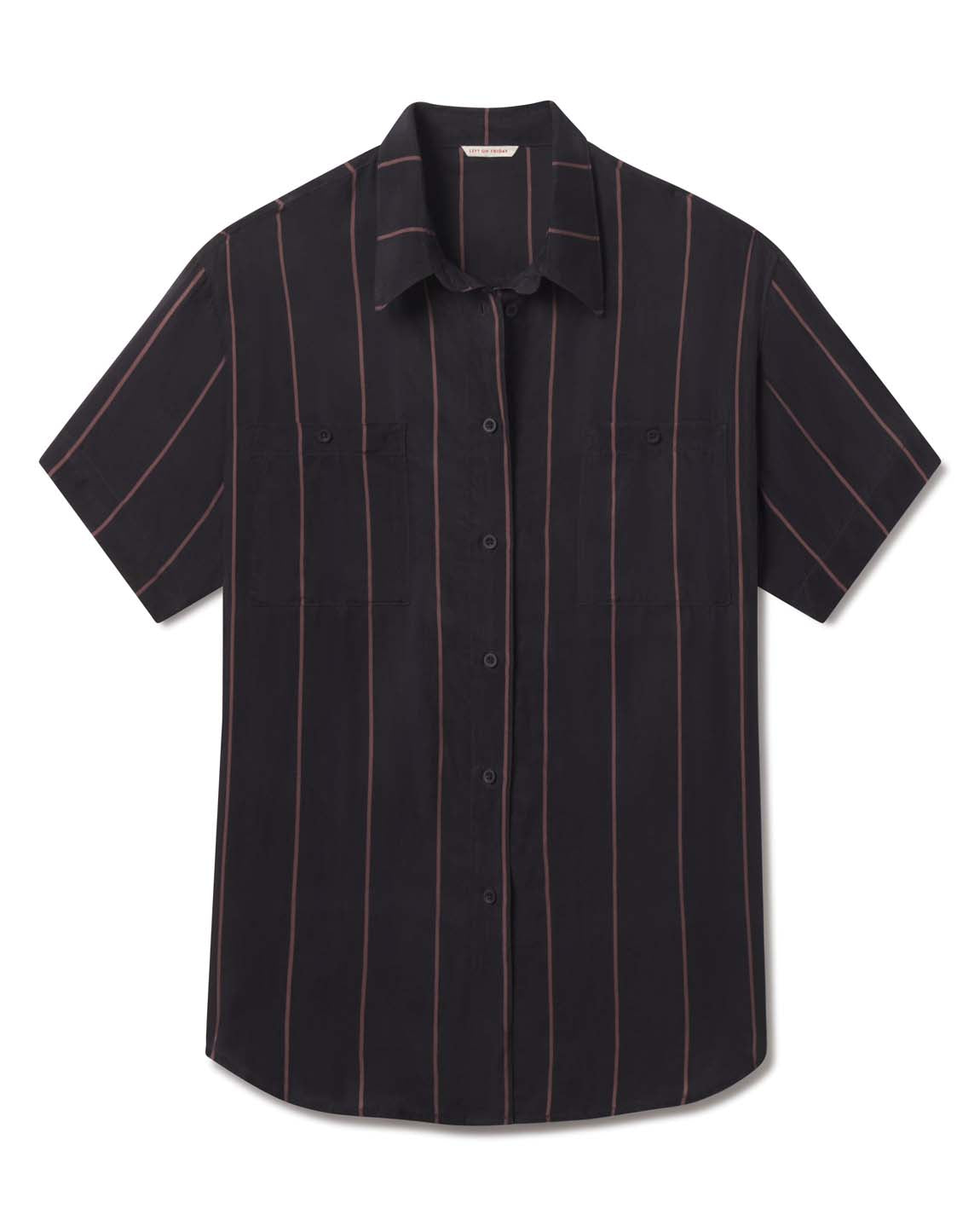 Day Trip Button Down - Fancy Stripe: Faded Jet / Stormy