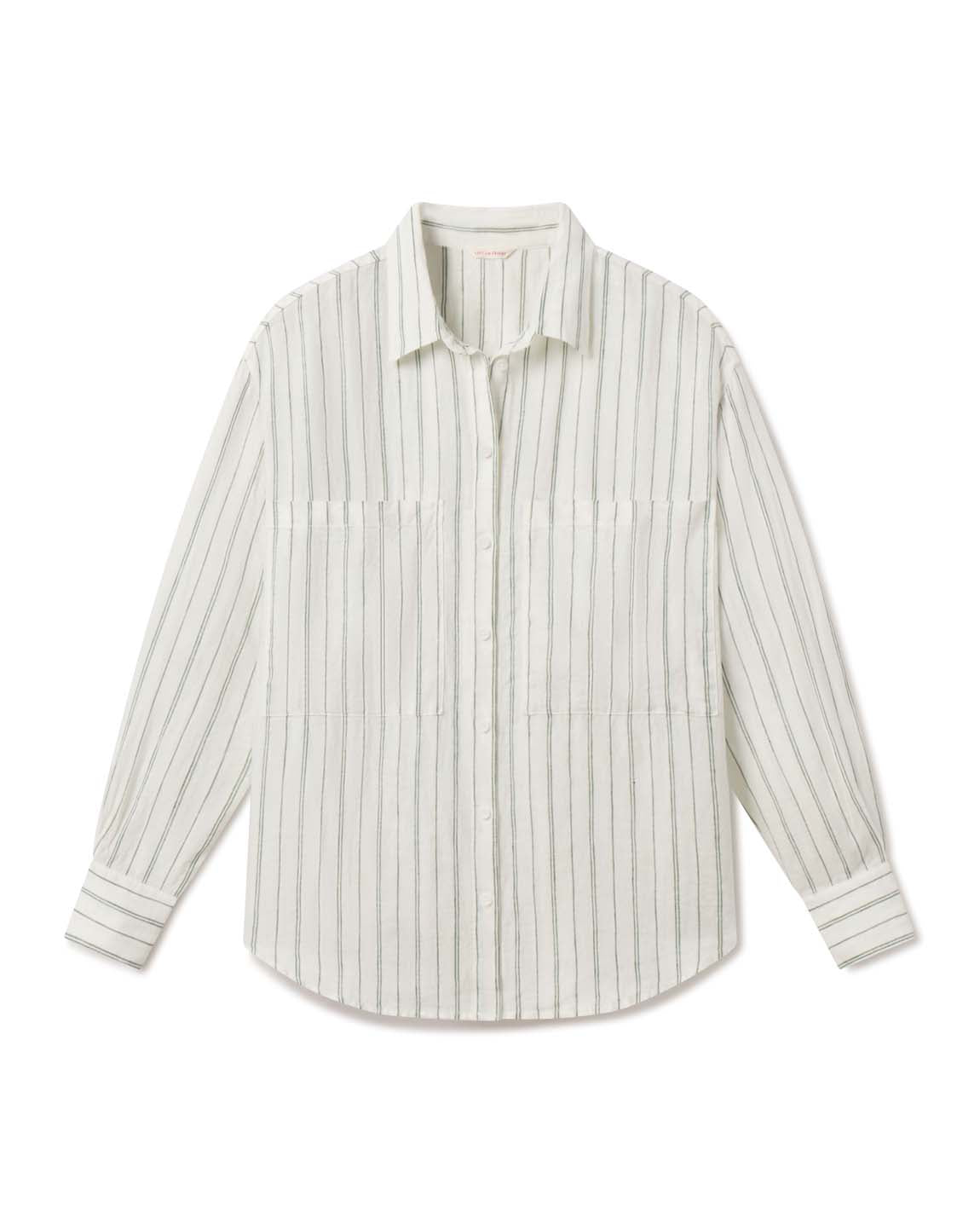 Getaway Button Down - Sandbar Stripe: Coconut / Tropics