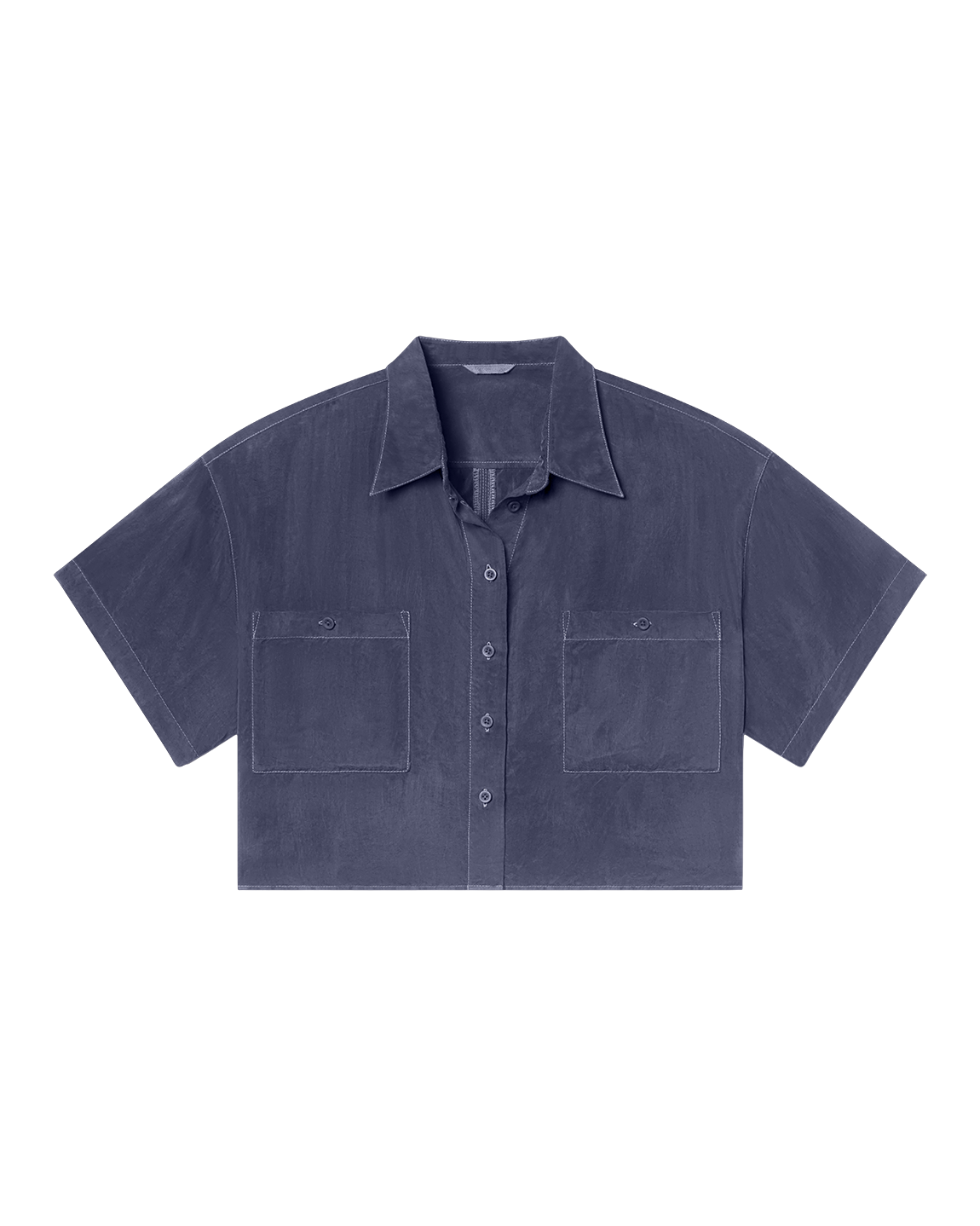 Day Trip Button Down *Cropped - Varsity