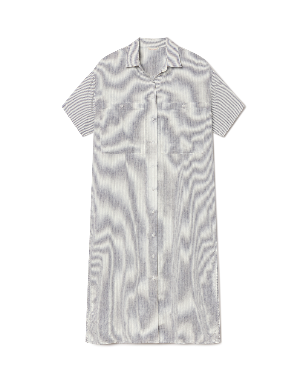 Getaway Shirt Dress - Coastal Stripe: Varsity / Coconut